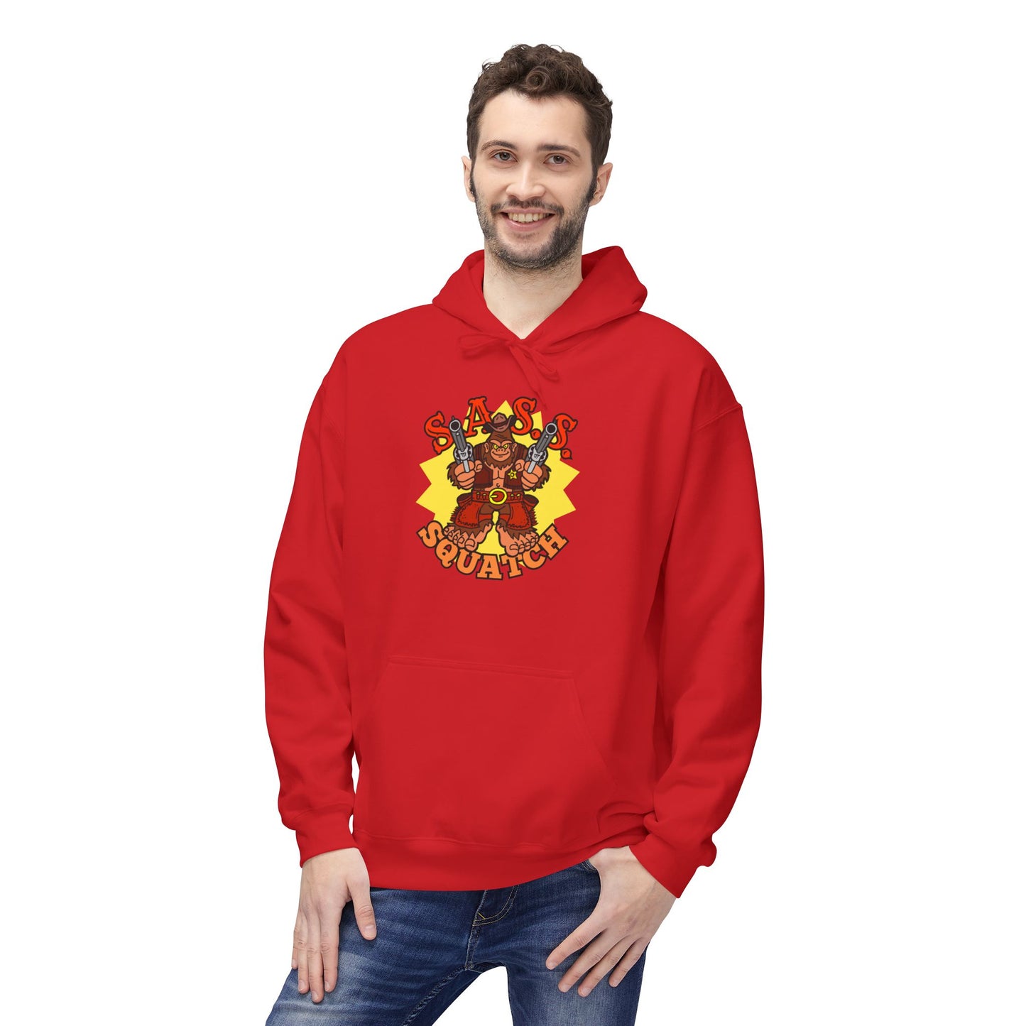 SASS-Squatch! Unisex Midweight Softstyle Fleece Hoodie