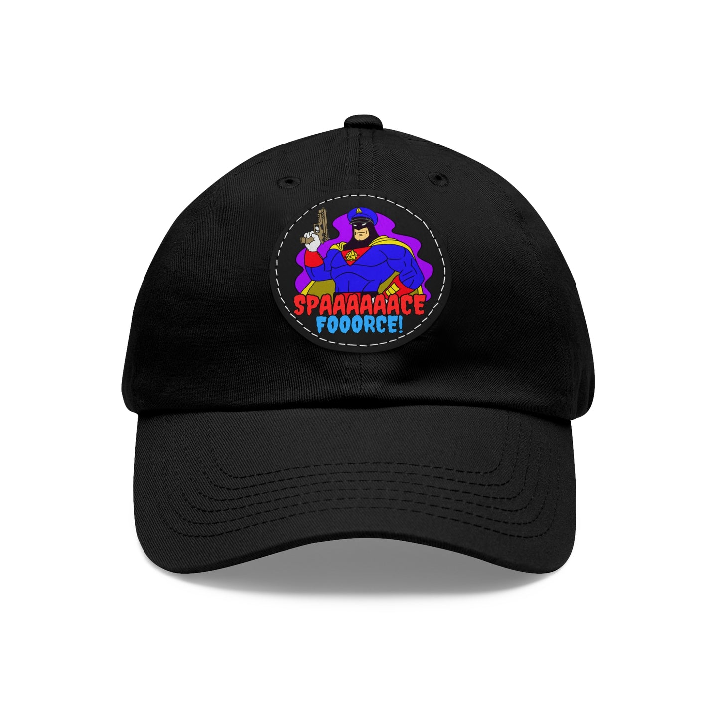 Space Force! Dad Hat with Leather Patch (Round)