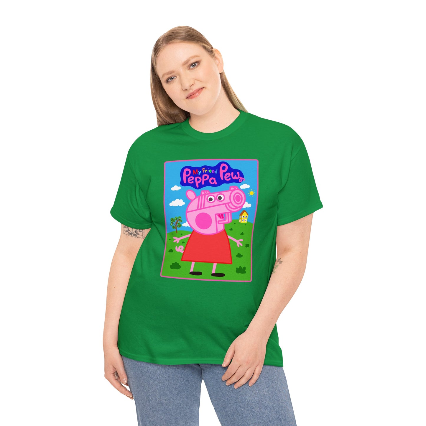 Peppa Pew Unisex Heavy Cotton Tee