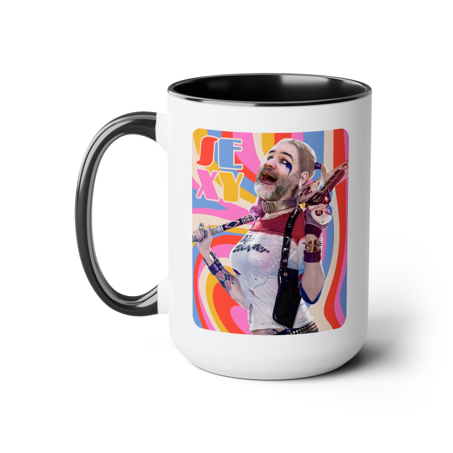 SEXY & Packin' Two-Tone Coffee Mugs, 15oz