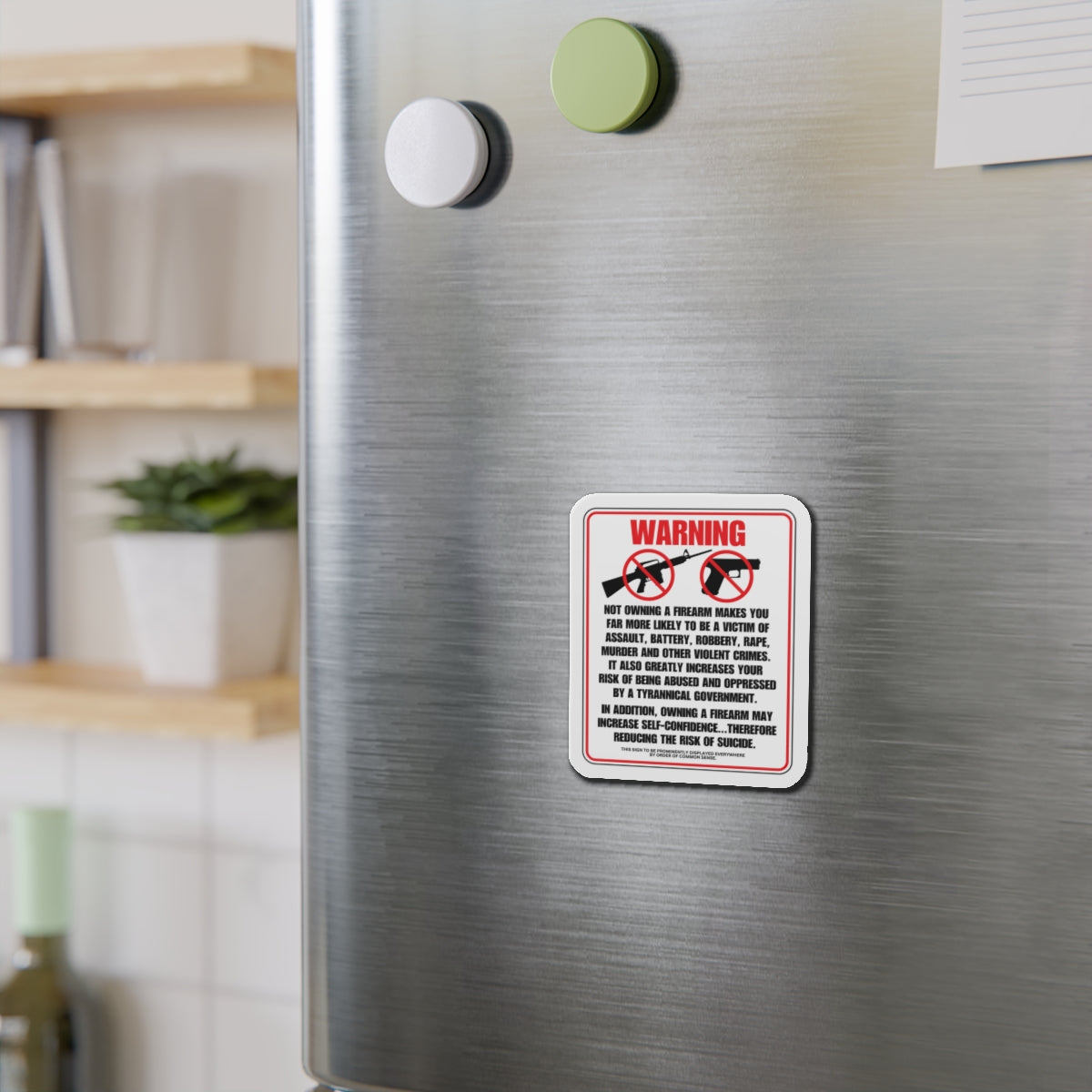 Firearm Safety! Die-Cut Magnets