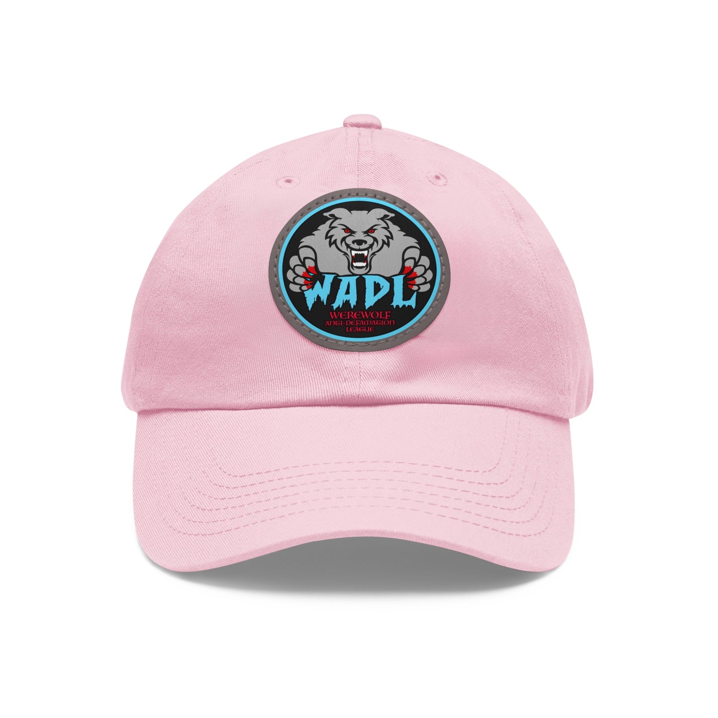 W.A.D.L. Dad Hat with Leather Patch (Round)