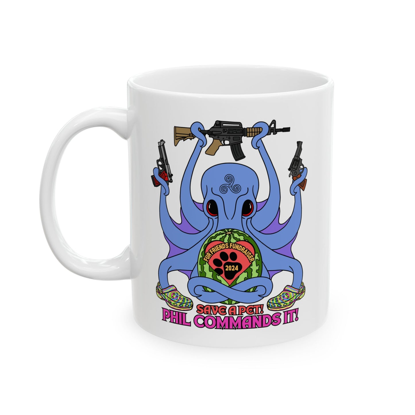 Phil Commands It! Ceramic Mug, (11oz, 15oz)