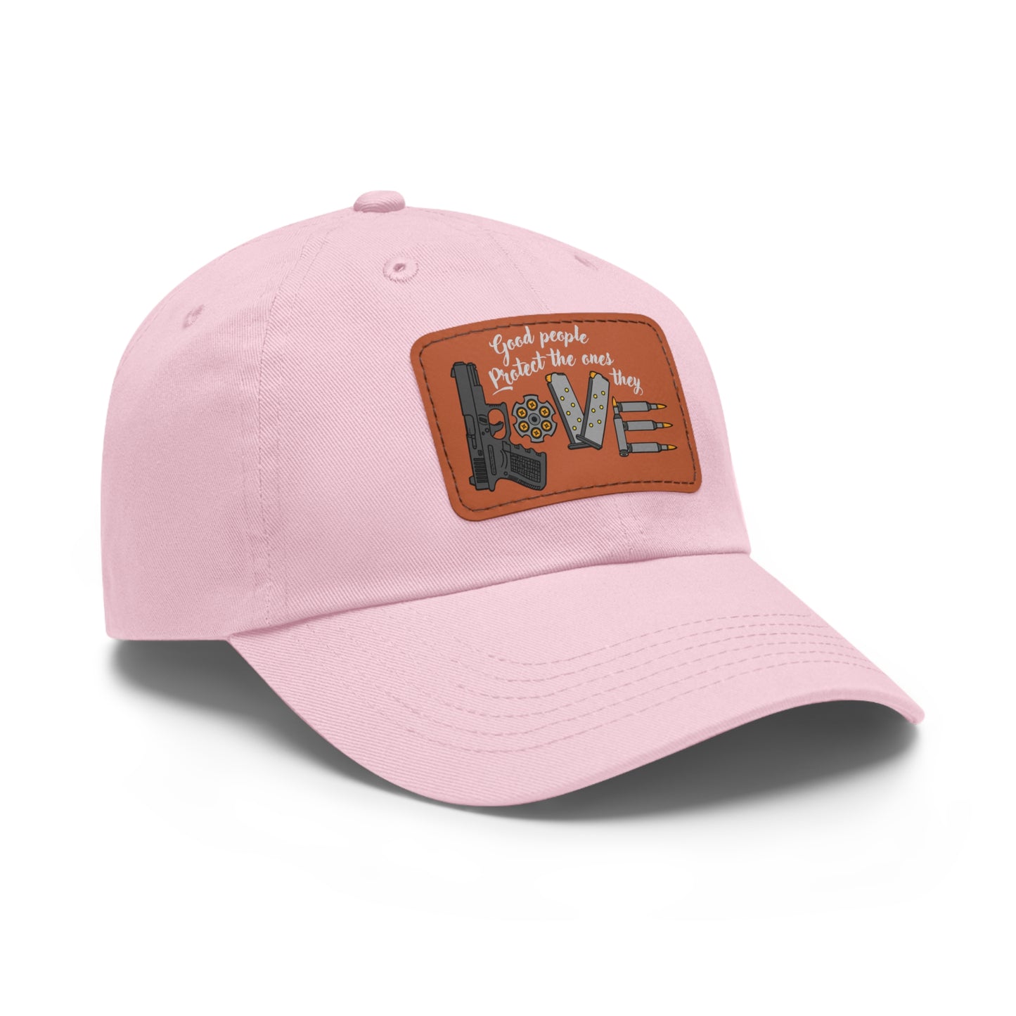 Good People! Dad Hat with Leather Patch (Rectangle)