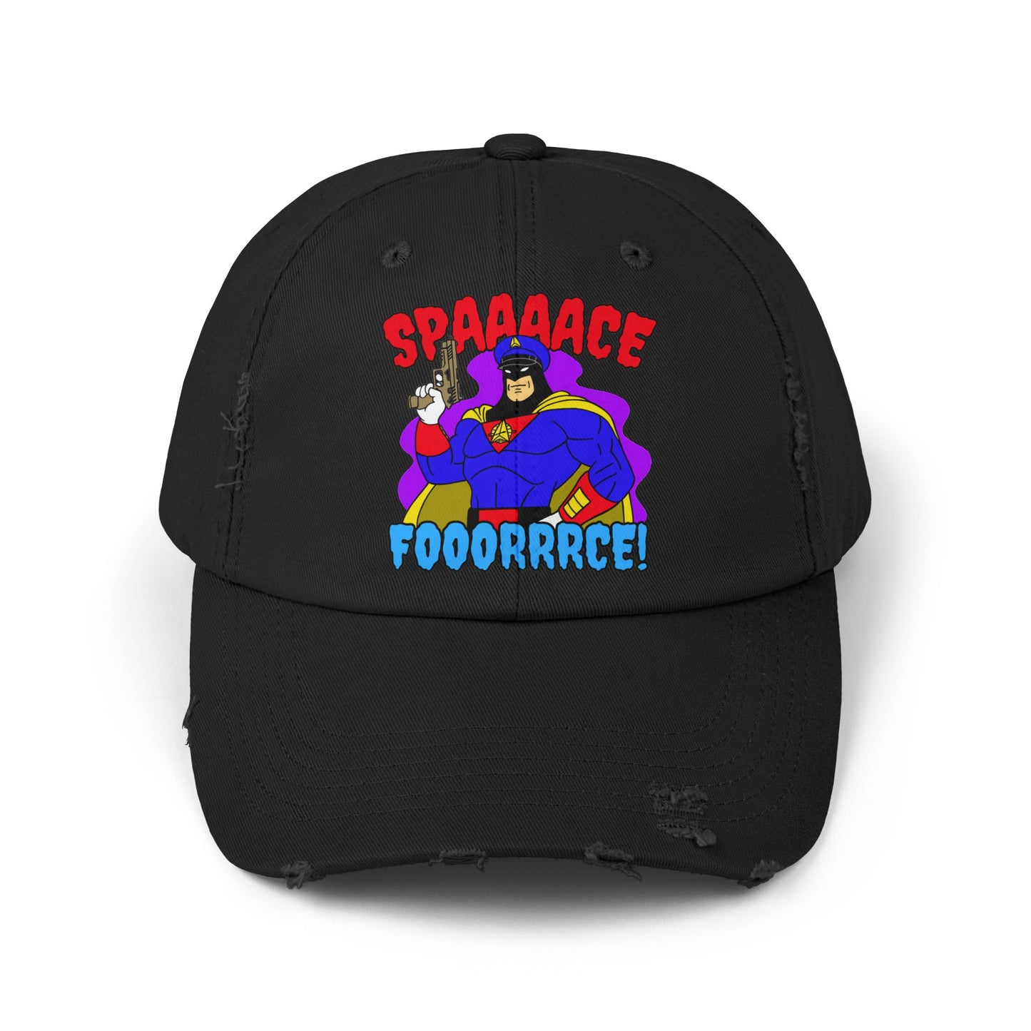 Space Force! Unisex Distressed Cap