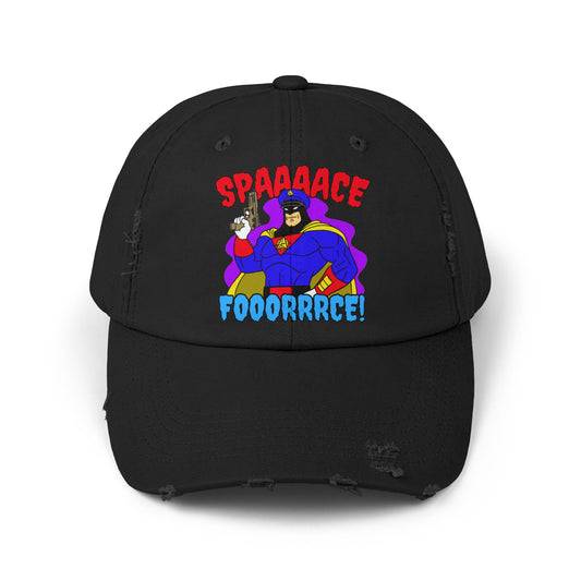 Space Force! Unisex Distressed Cap