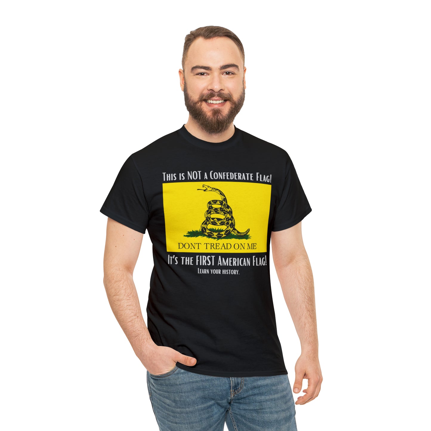 1st American Flag Unisex Heavy Cotton Tee