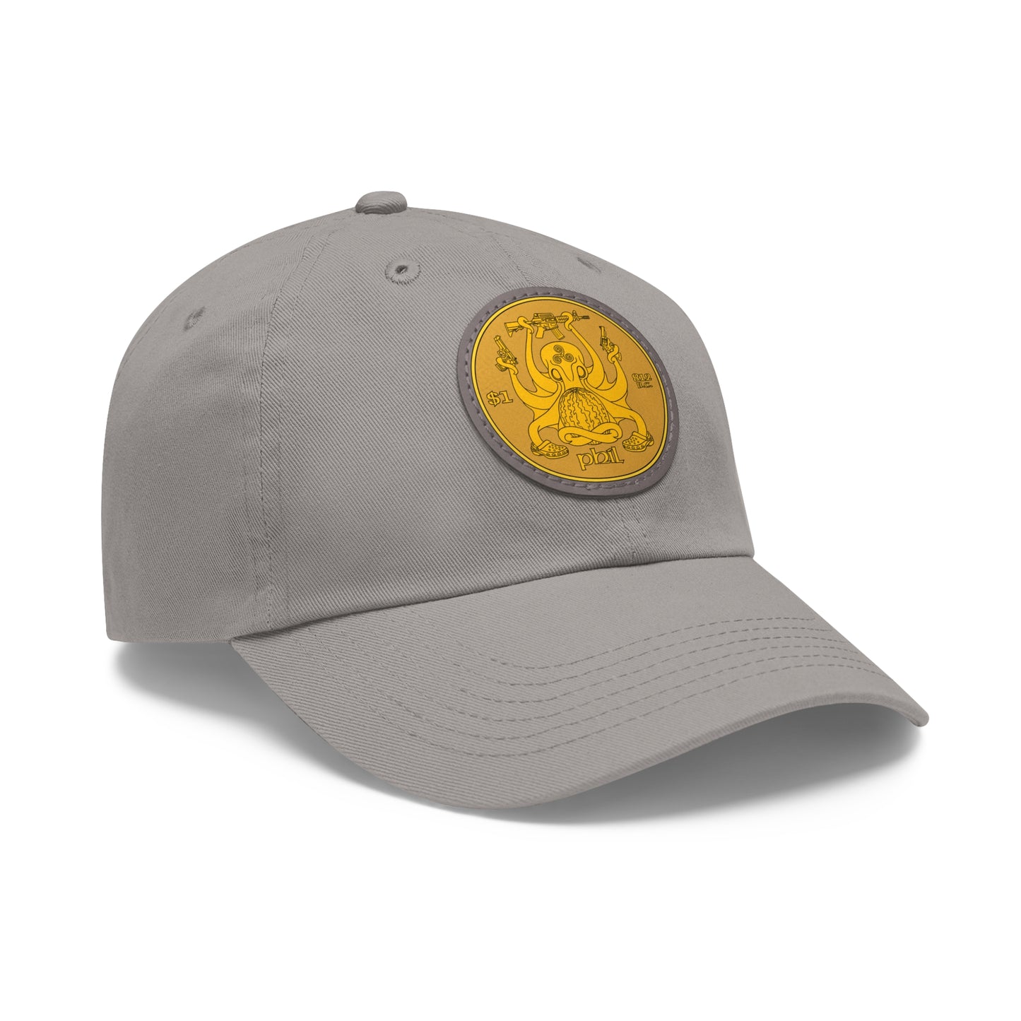 Phil Coinage! Dad Hat with Leather Patch (Round)