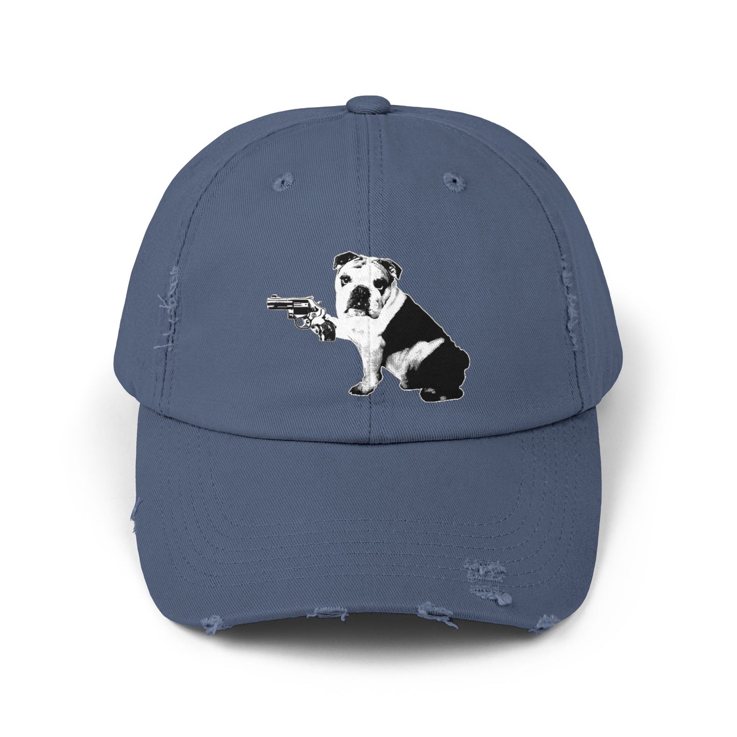Mavis/Bullpup! Unisex Distressed Cap