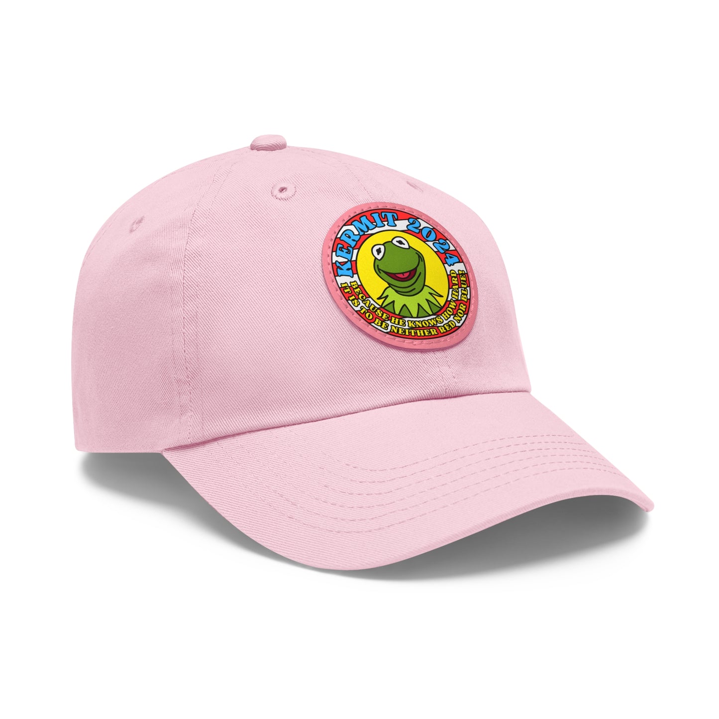 KERMIT 2024! Dad Hat with Leather Patch (Round)