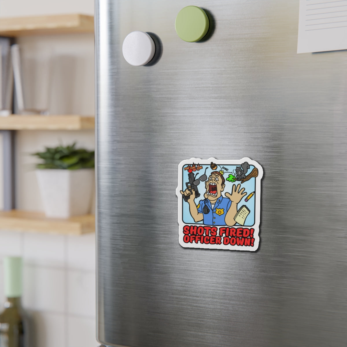 Shots Fired! Die-Cut Magnets