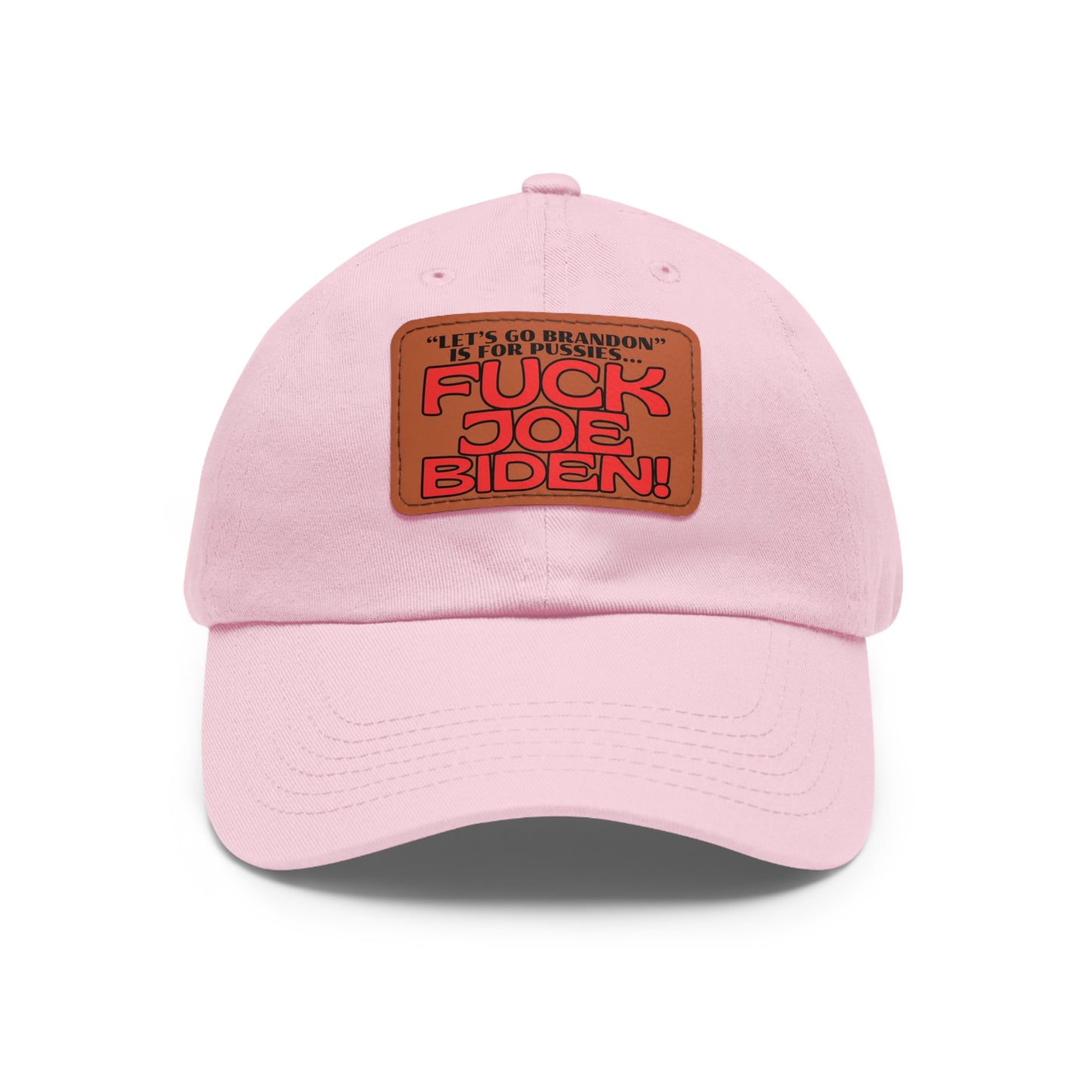 F' Joe Biden! Dad Hat with Leather Patch (Rectangle)