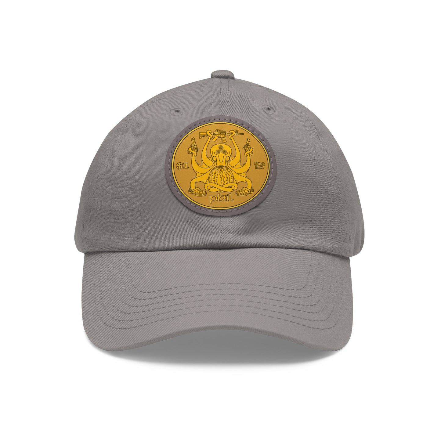 Phil Coinage! Dad Hat with Leather Patch (Round)