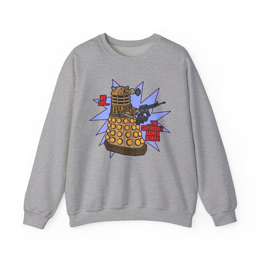 "Dalek" Superiorly Armed Being! Unisex Heavy Blend™ Crewneck Sweatshirt