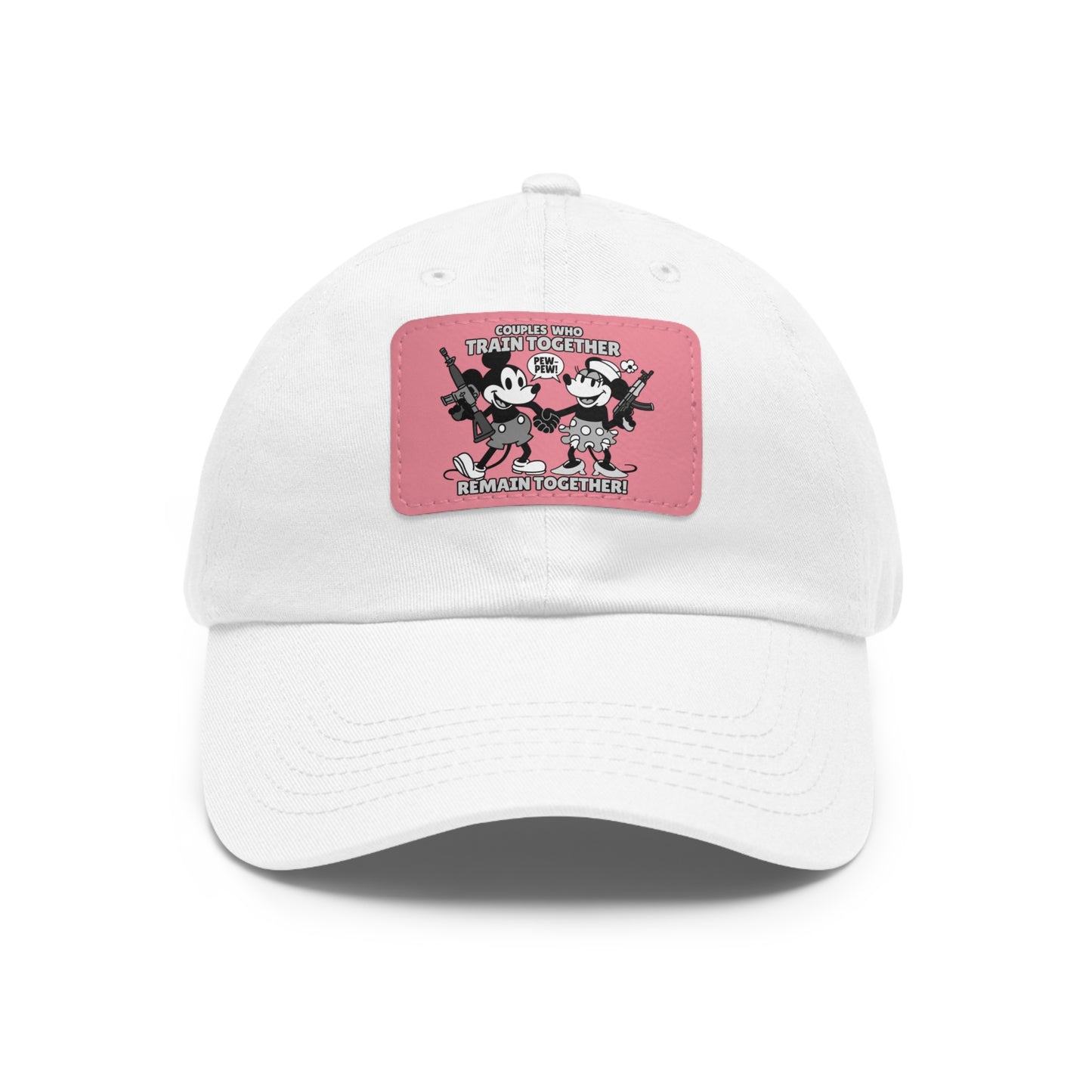 Couple's Therapy! Dad Hat with Leather Patch (Rectangle)