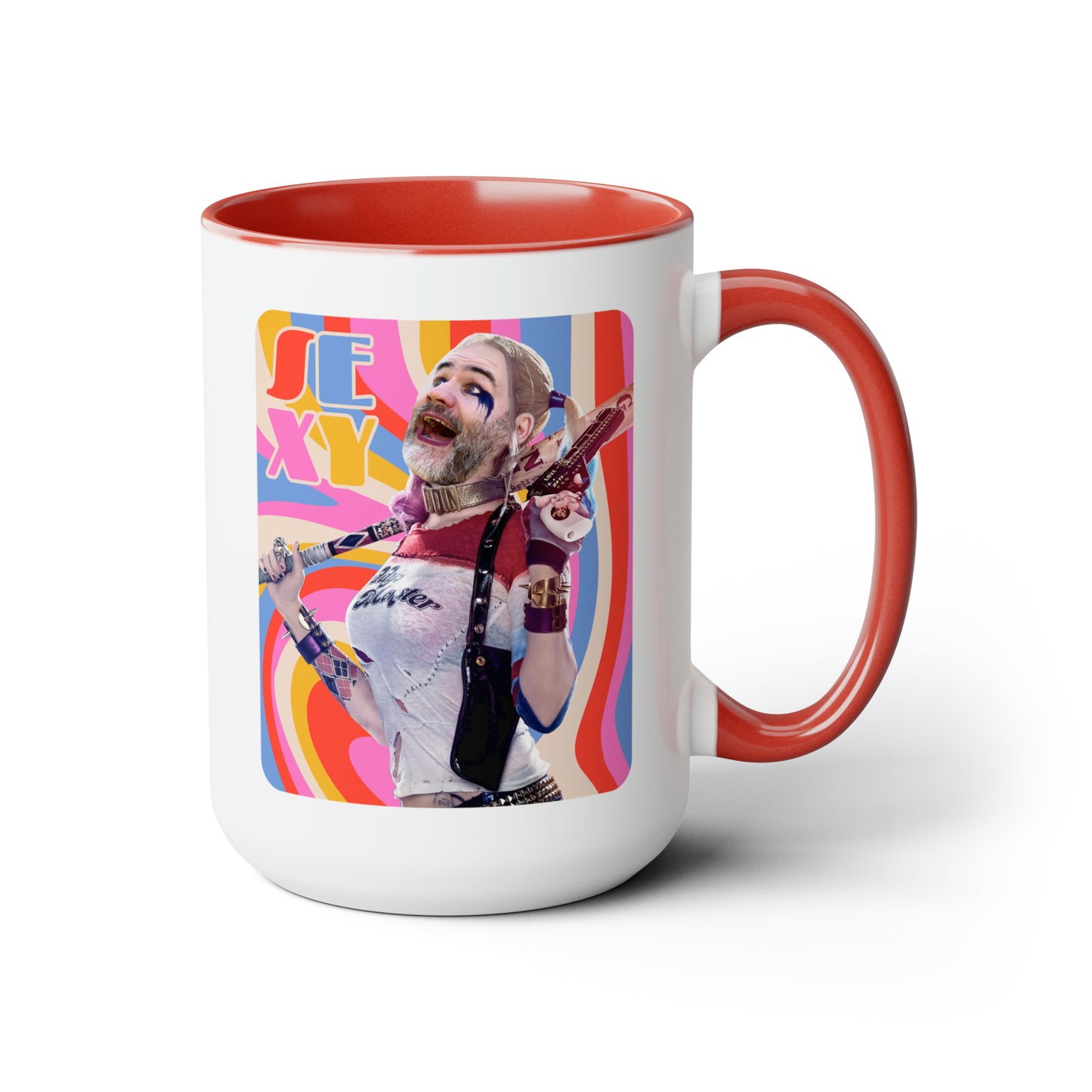 SEXY & Packin' Two-Tone Coffee Mugs, 15oz