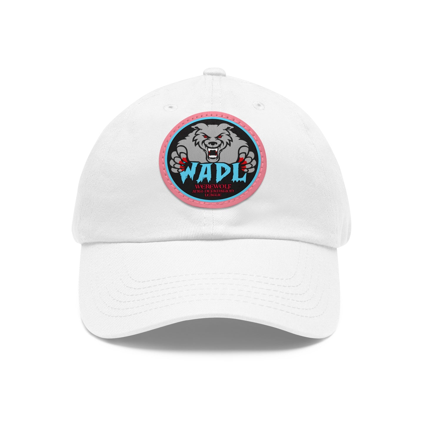 W.A.D.L. Dad Hat with Leather Patch (Round)