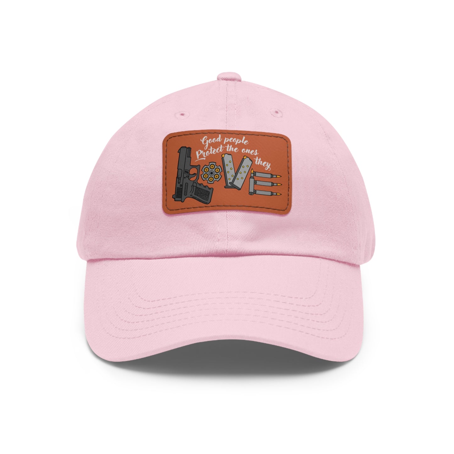 Good People! Dad Hat with Leather Patch (Rectangle)