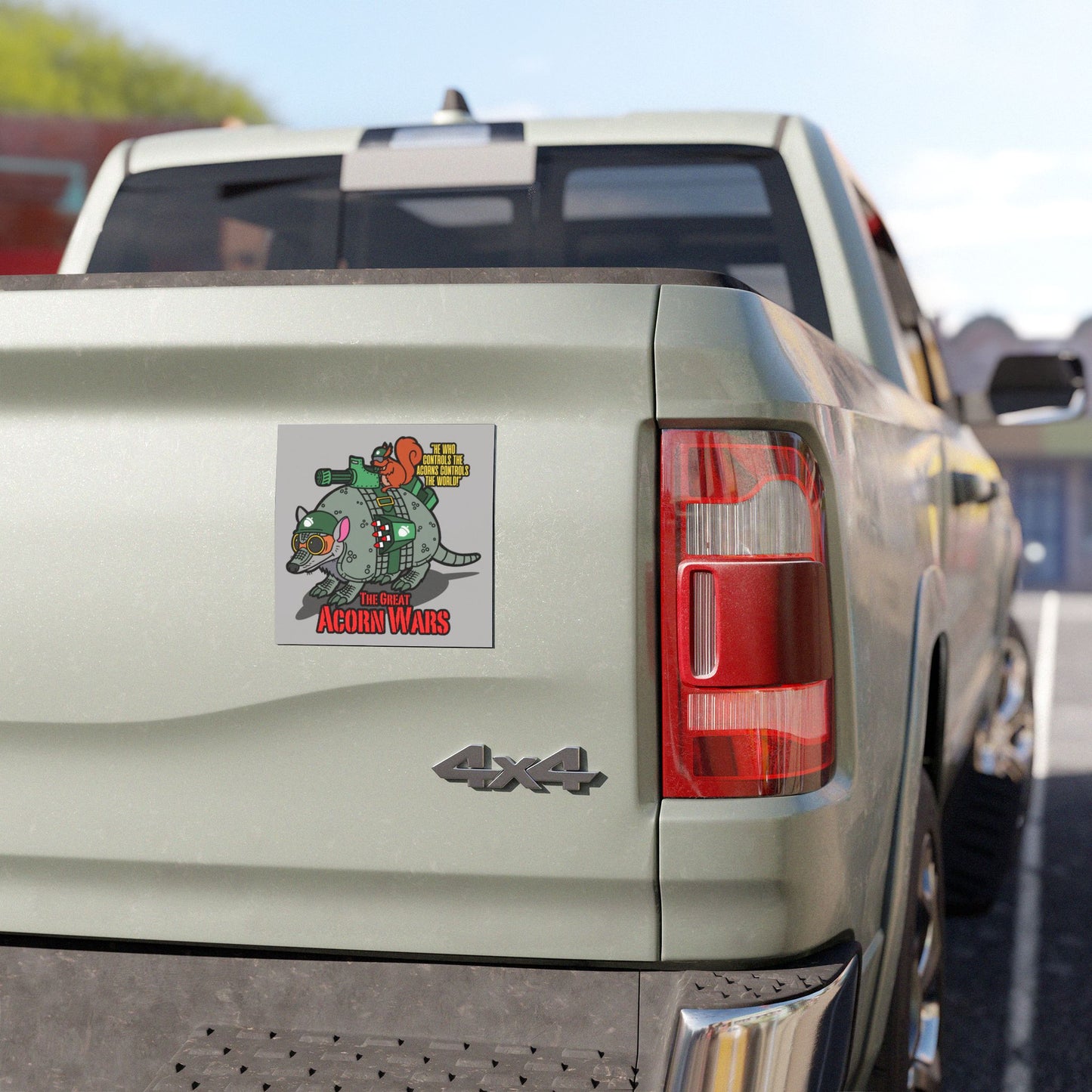 The Great Acorn Wars Car Magnet - Fun Animal Design for Nature Lovers