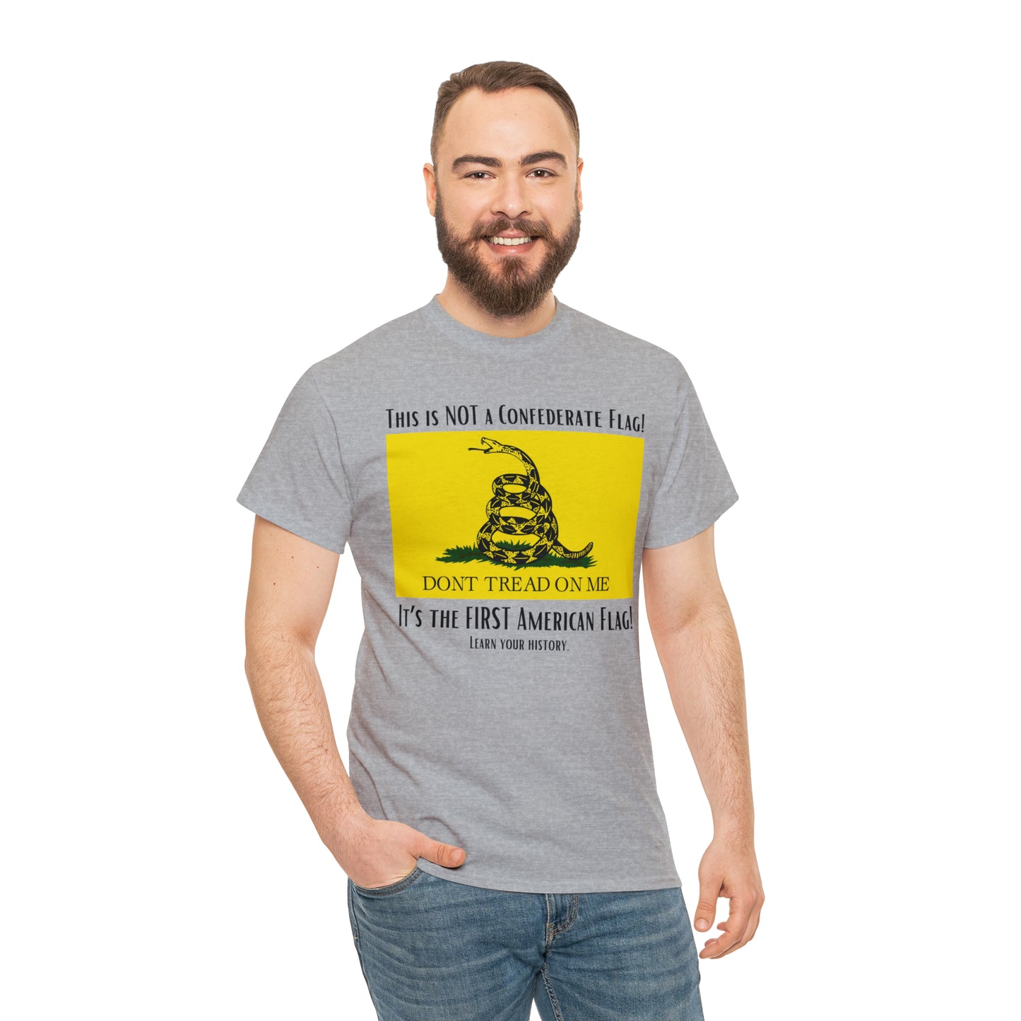 1st American Flag Unisex Heavy Cotton Tee