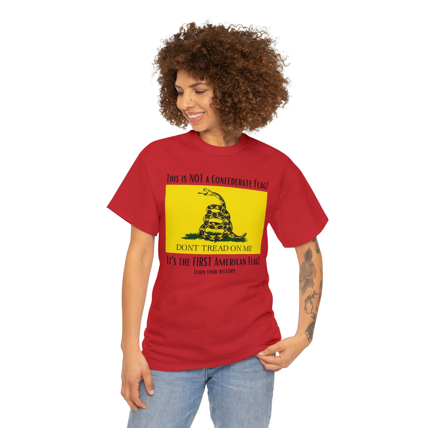 1st American Flag Unisex Heavy Cotton Tee