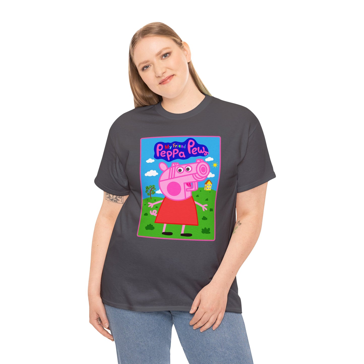 Peppa Pew Unisex Heavy Cotton Tee