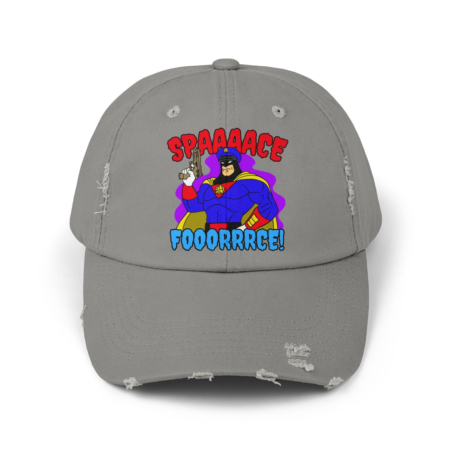 Space Force! Unisex Distressed Cap