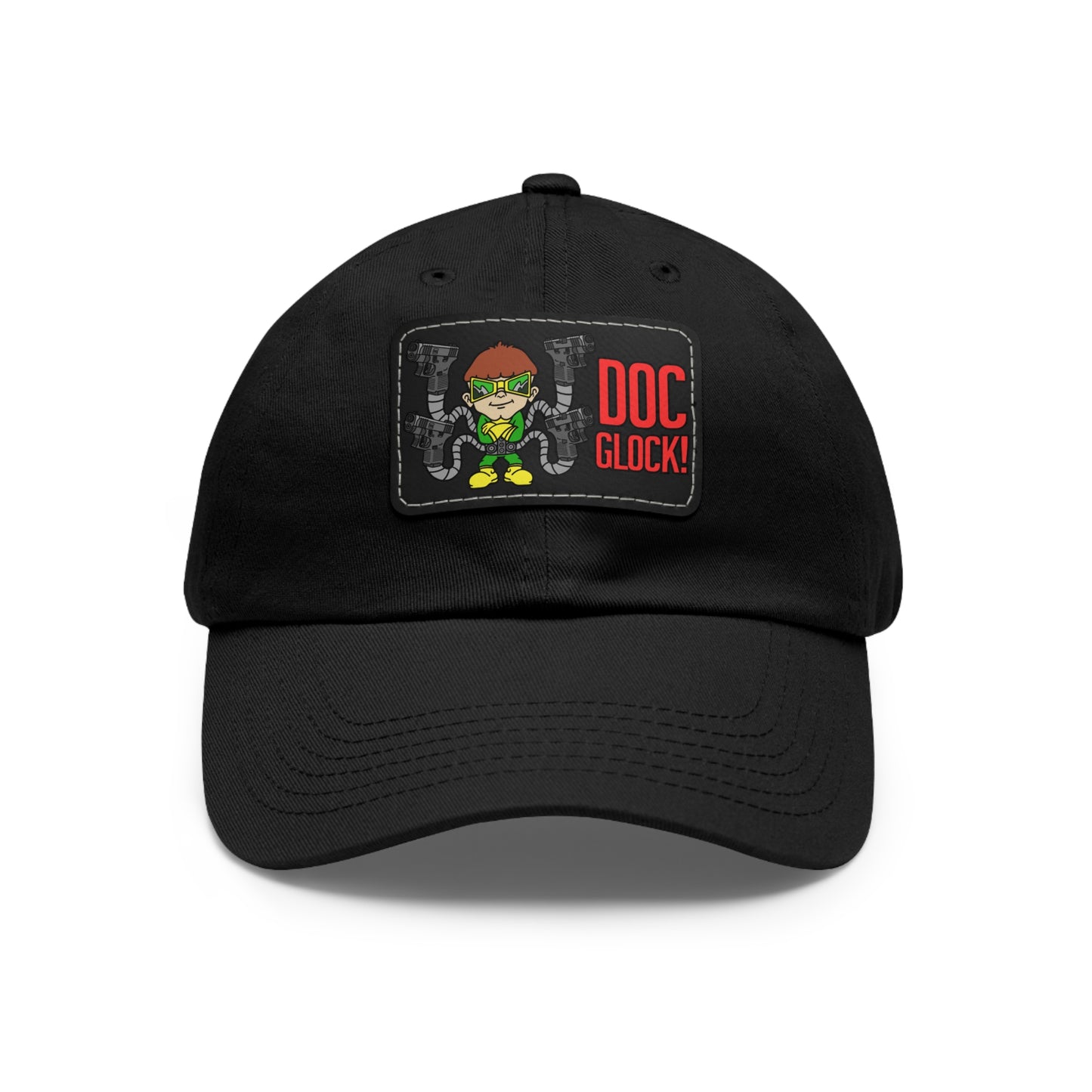 DOC Glock! Dad Hat with Leather Patch (Rectangle)