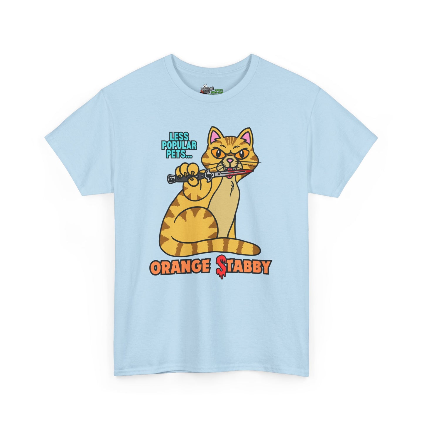 Stabby Cat! Unisex Heavy Cotton Tee