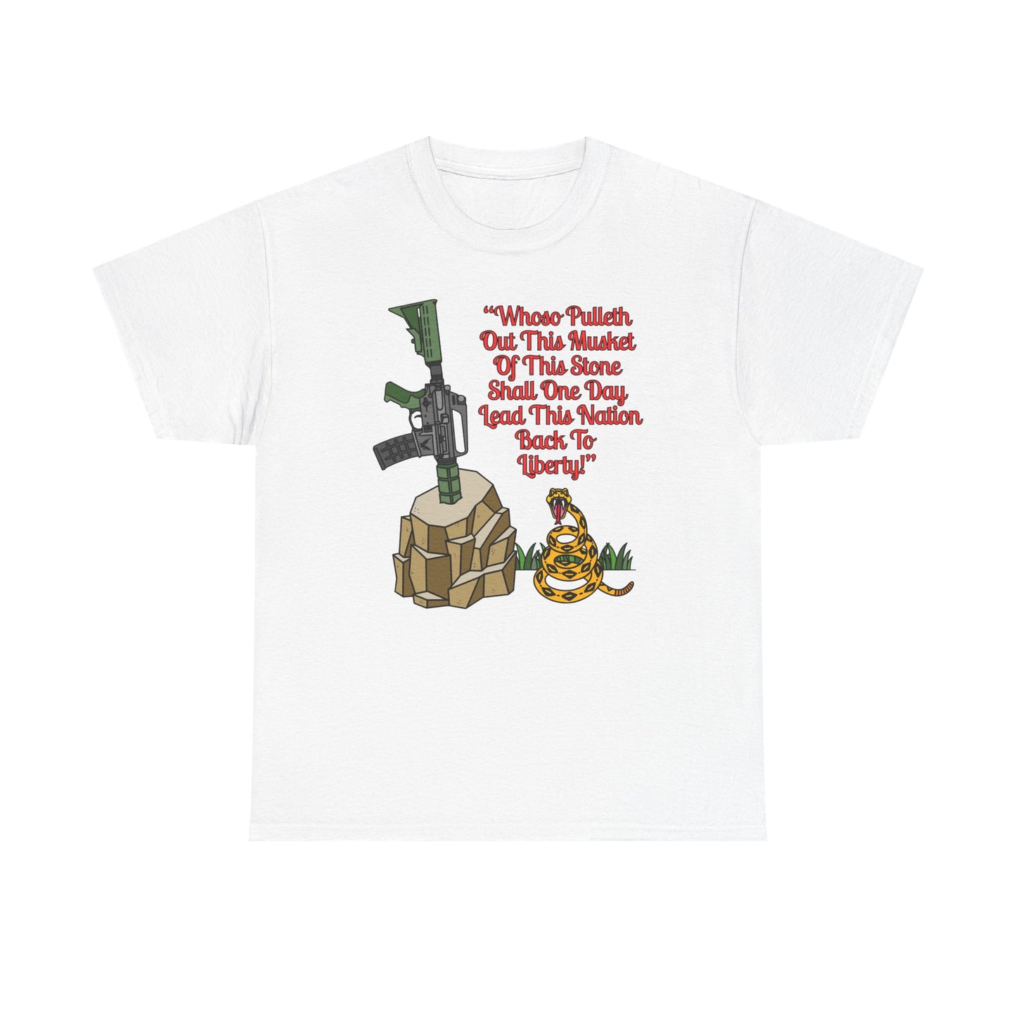 Patriotic Graphic Tee - AR15 in the Stone!