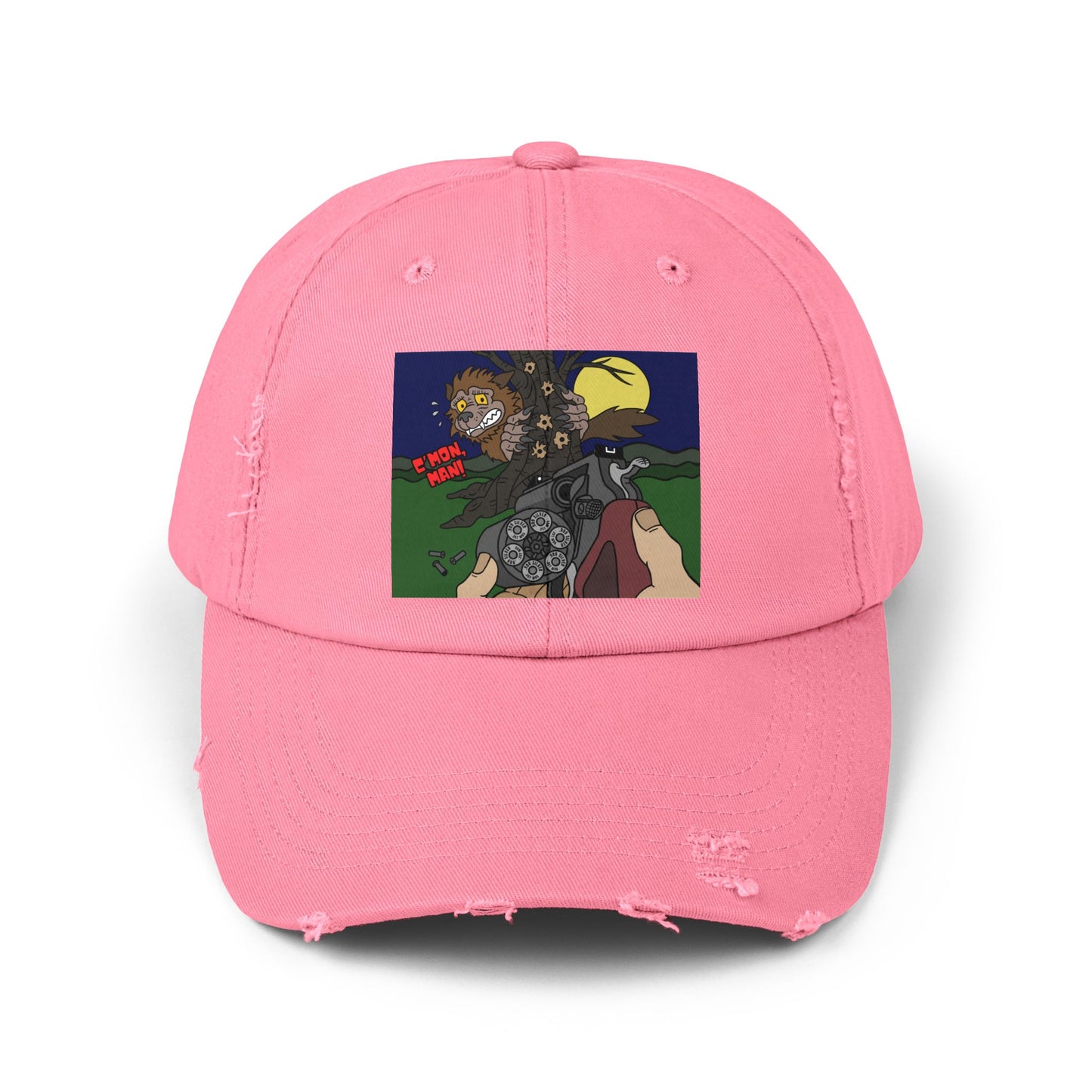 C'mon, Man! Unisex Distressed Cap