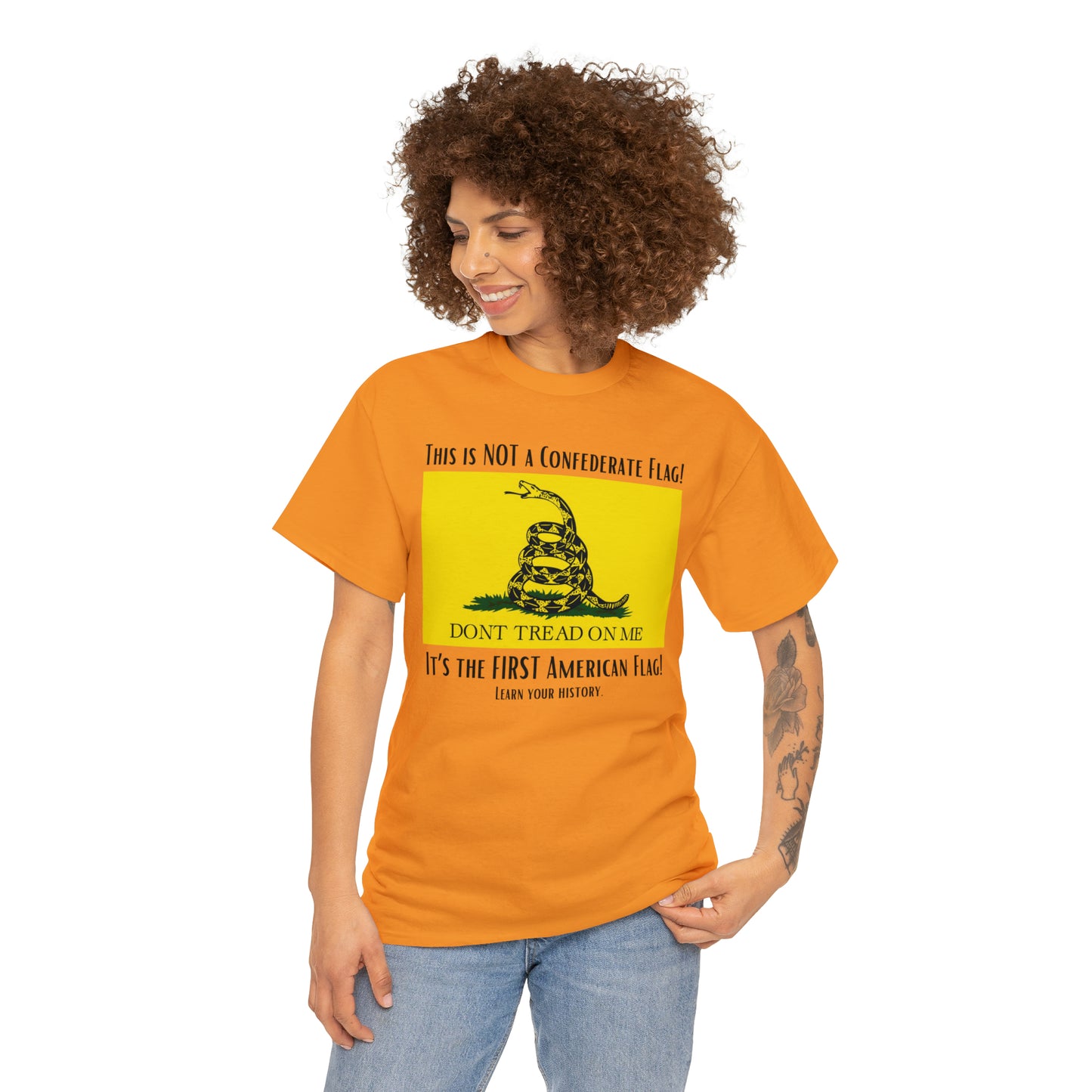 1st American Flag Unisex Heavy Cotton Tee