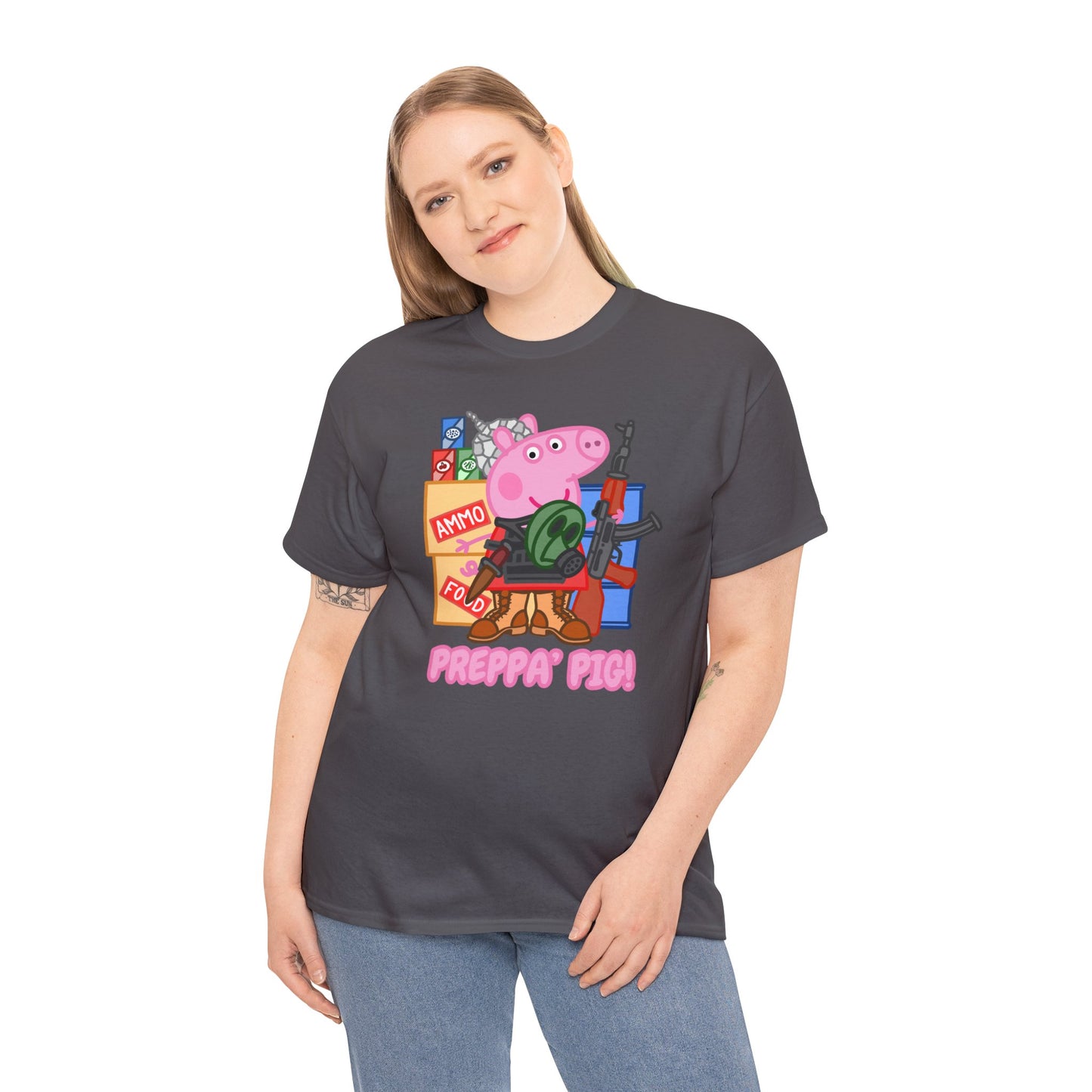 Preppa' Pig! Unisex Heavy Cotton Tee