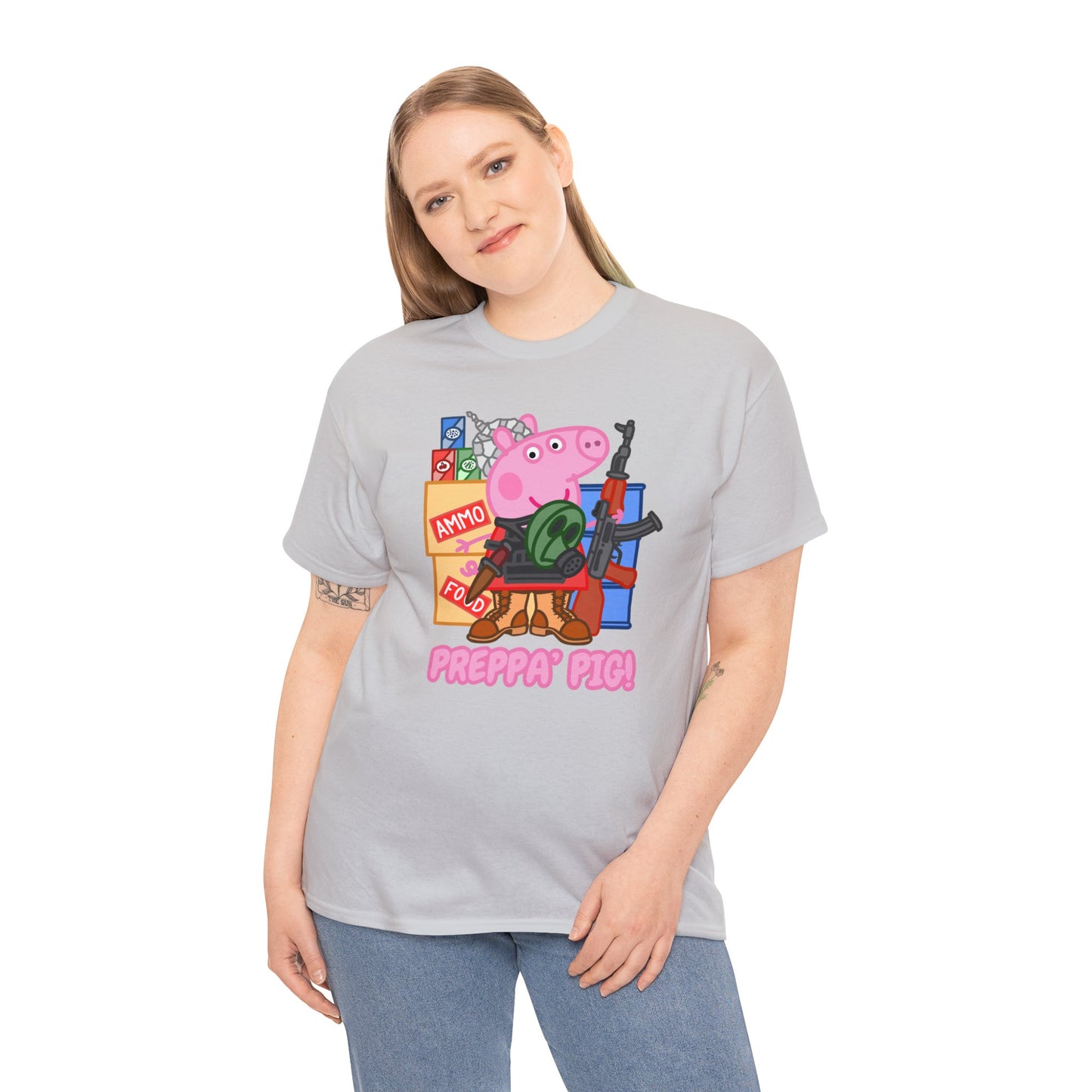 Preppa' Pig! Unisex Heavy Cotton Tee