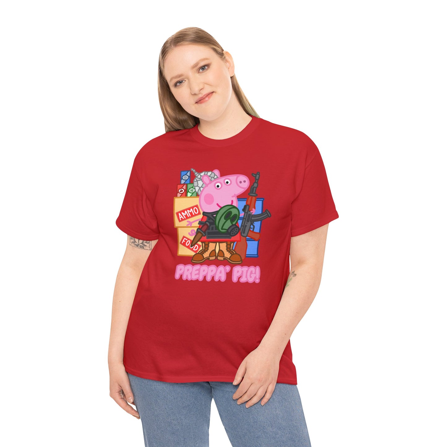 Preppa' Pig! Unisex Heavy Cotton Tee