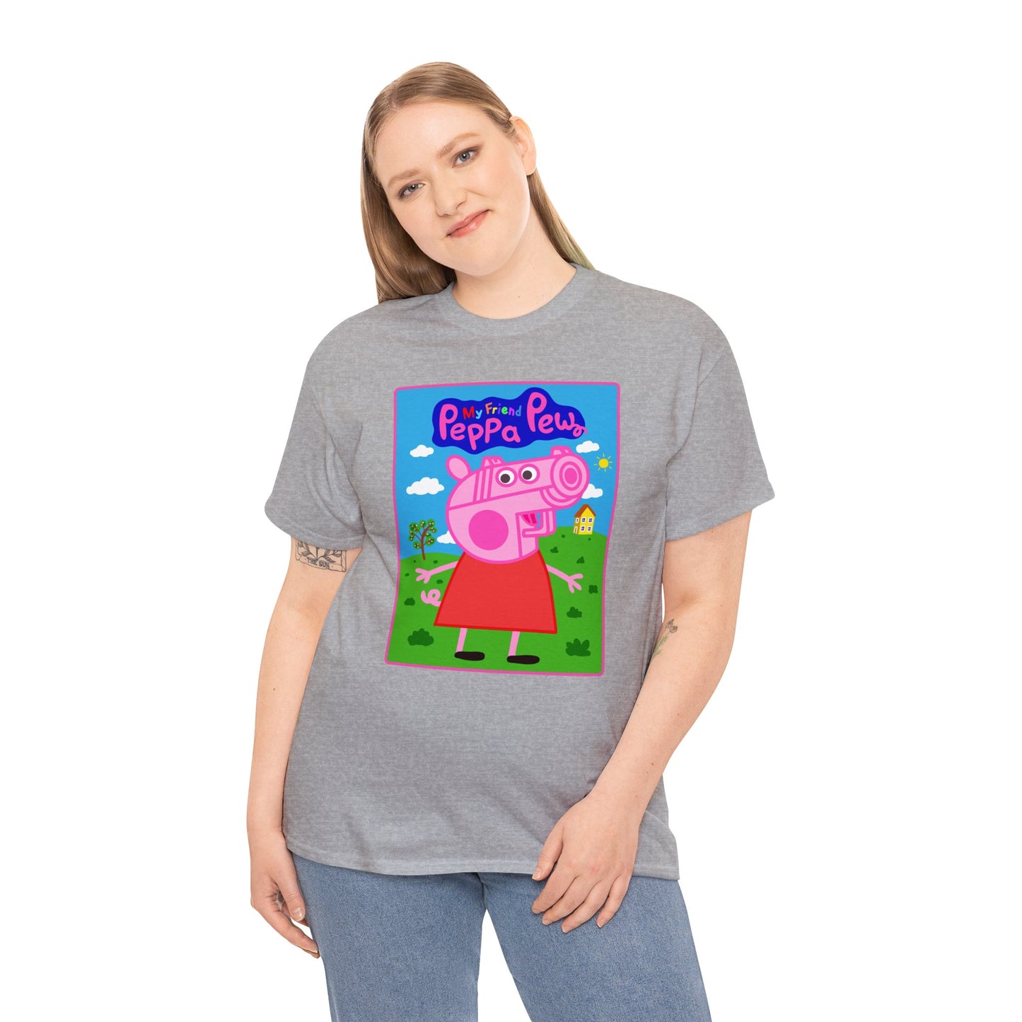 Peppa Pew Unisex Heavy Cotton Tee