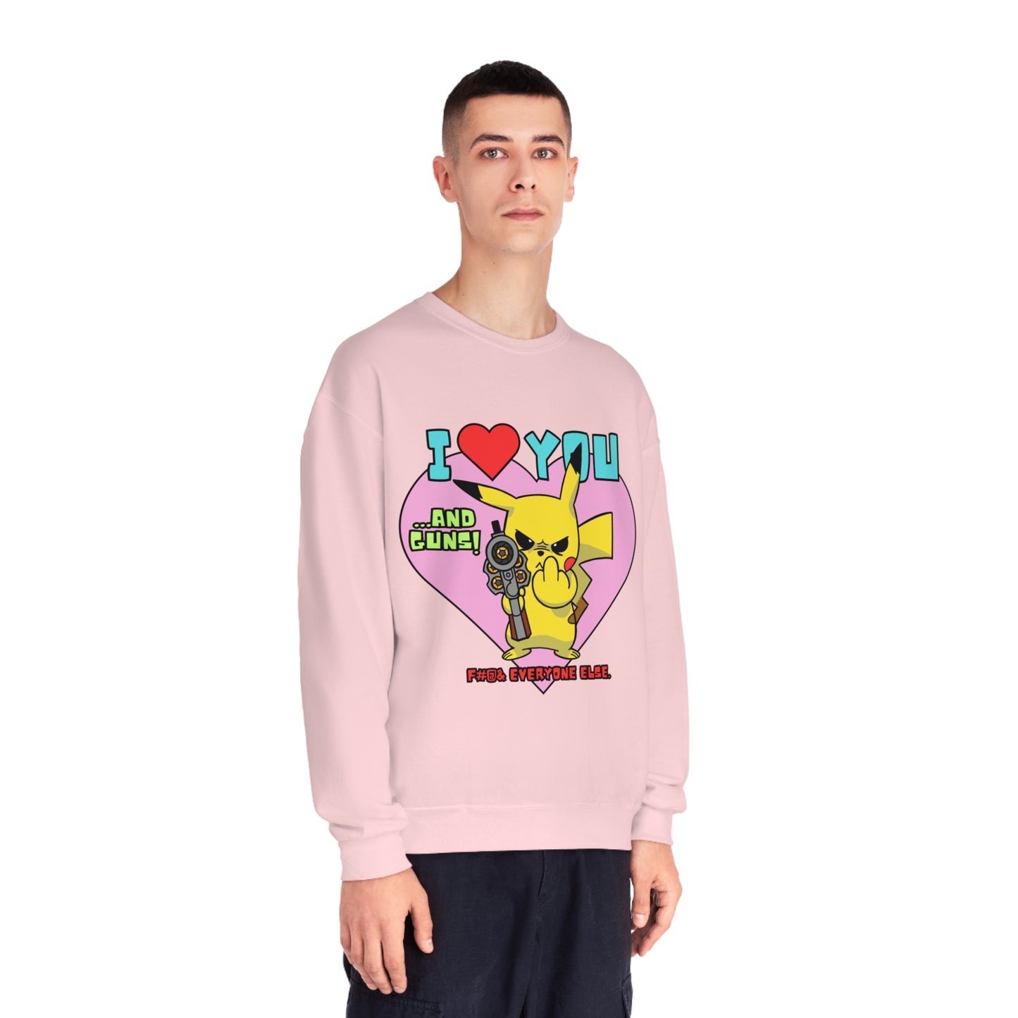 I Love You & Guns! Unisex NuBlend® Crewneck Sweatshirt