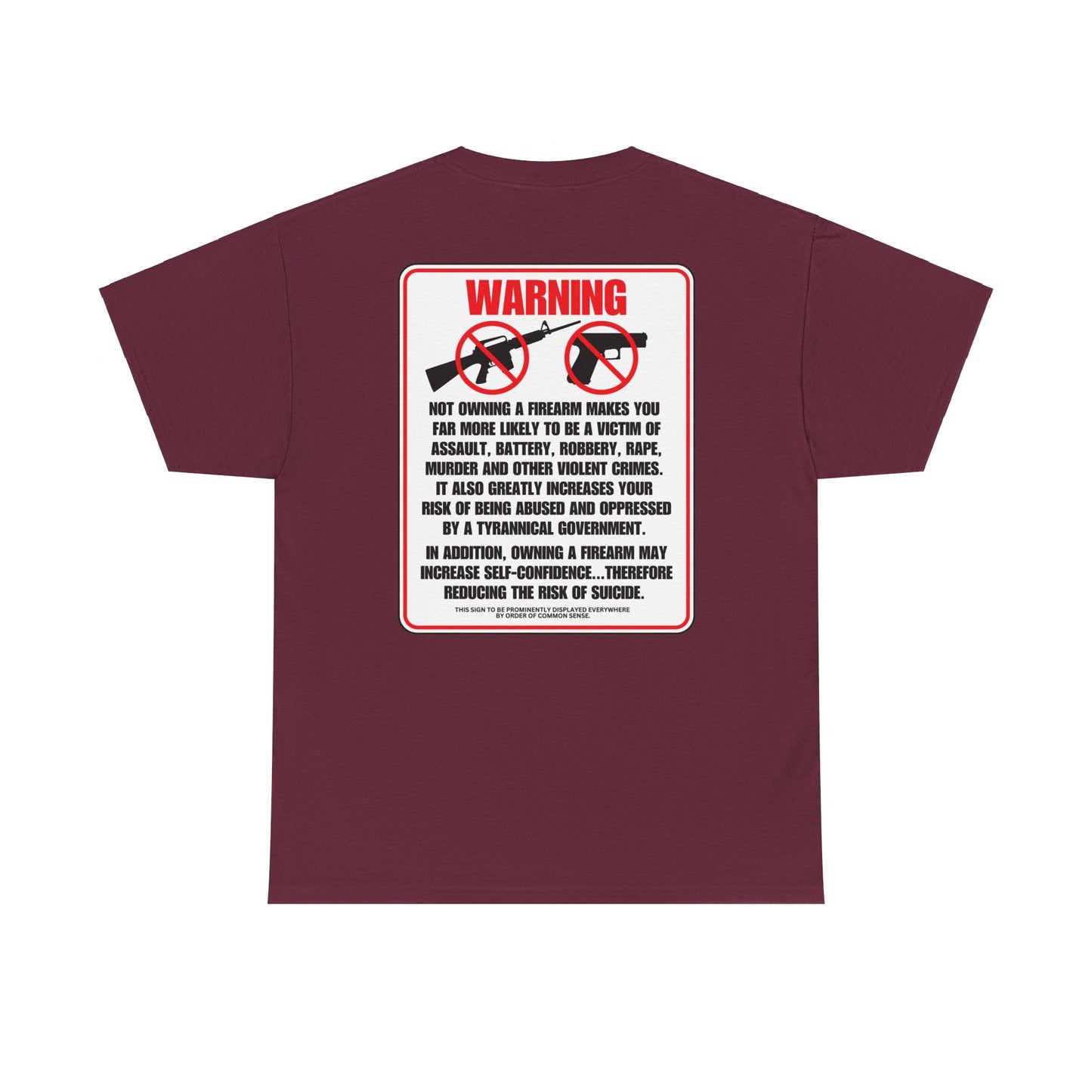 Firearm Safety! Unisex Heavy Cotton Tee