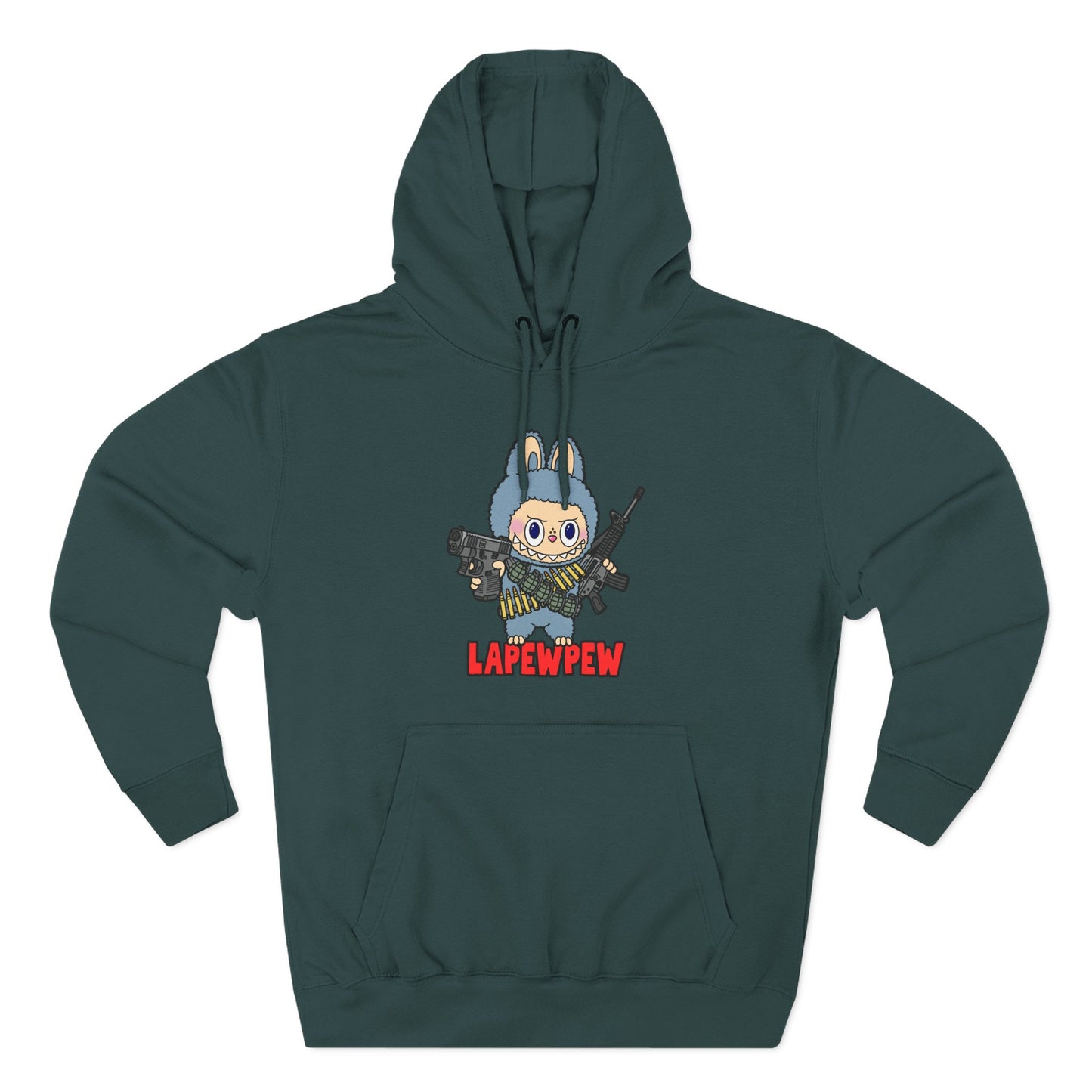 Lapewpew! Three-Panel Fleece Hoodie