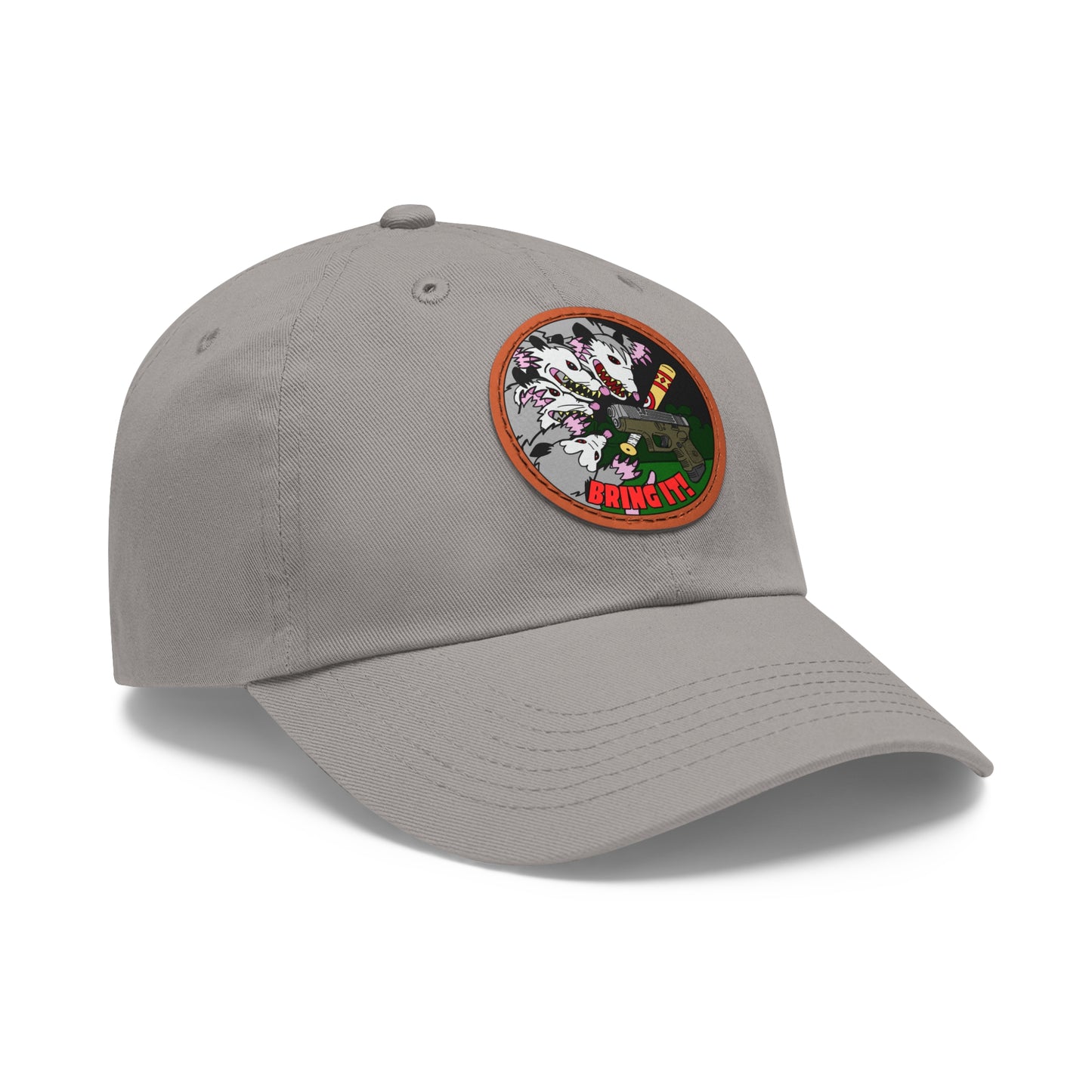 Gary's Last Stand! Dad Hat with Leather Patch (Round)