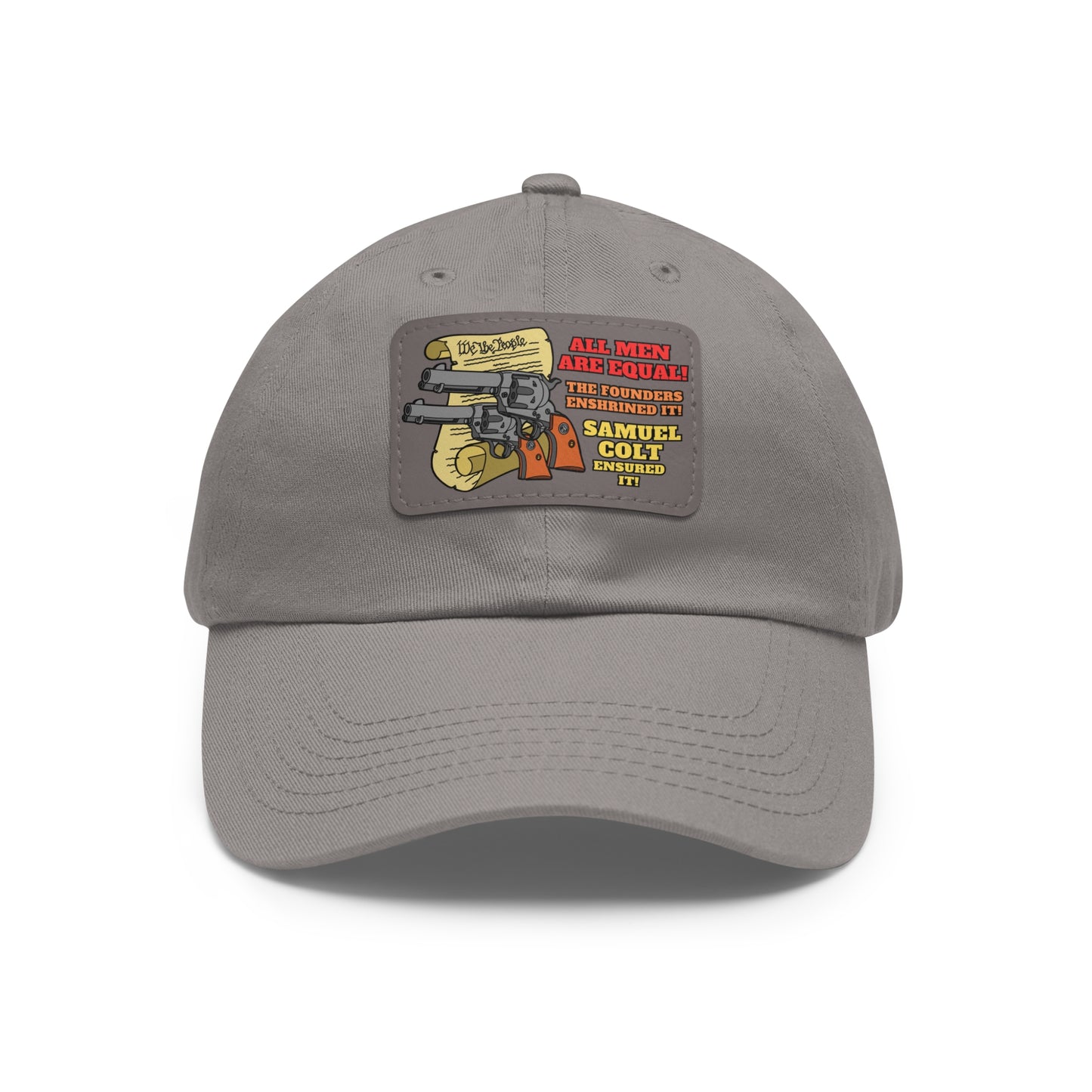 Equalizers! Dad Hat with Leather Patch (Rectangle)