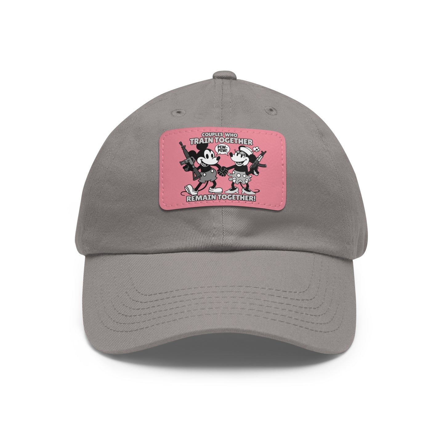 Couple's Therapy! Dad Hat with Leather Patch (Rectangle)
