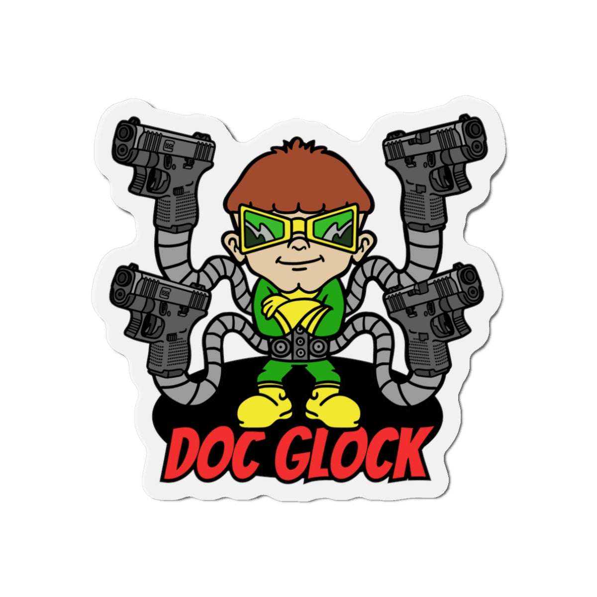 Doctor Glocktopus! Die-Cut Magnets