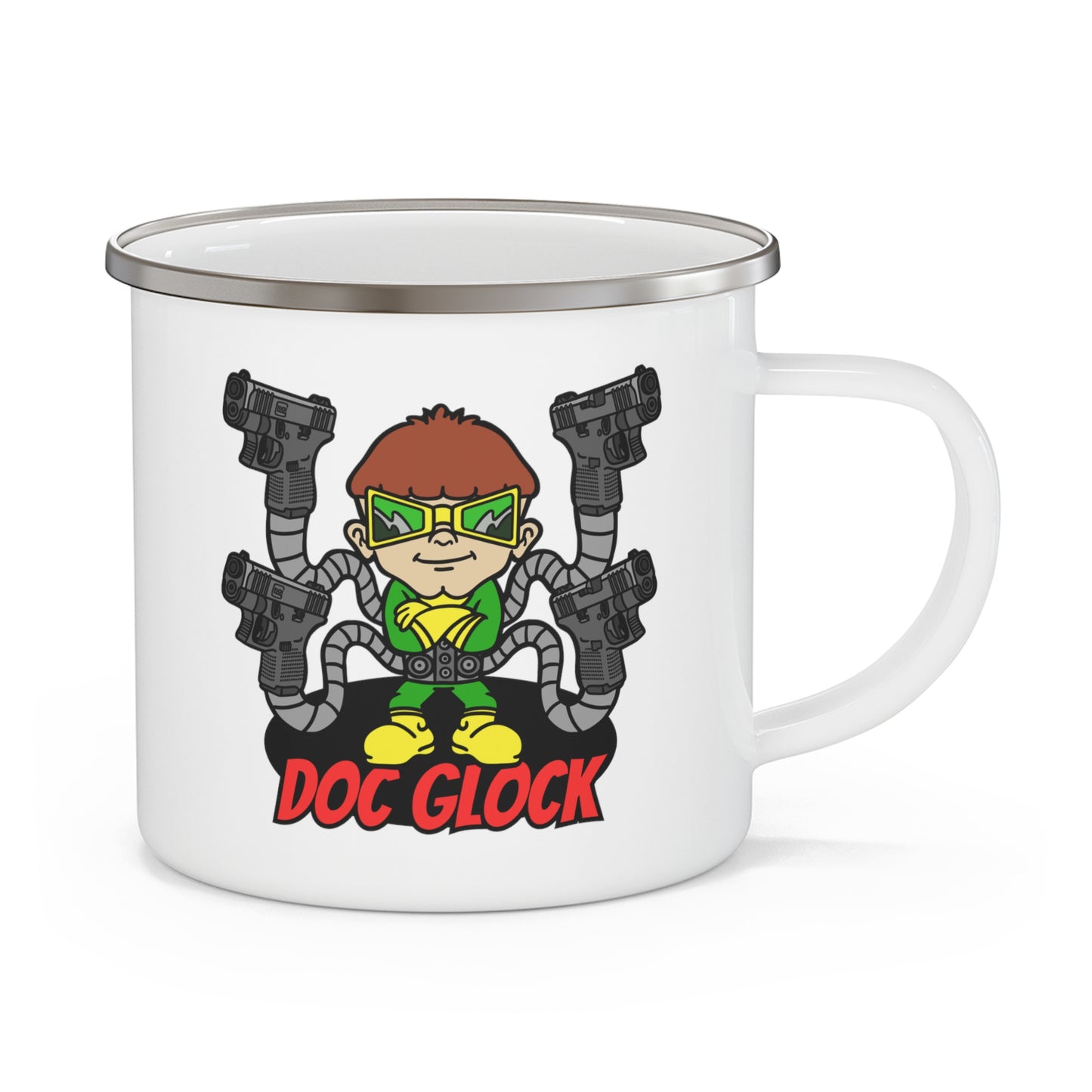Doctor Glocktopus! Enamel Camping Mug