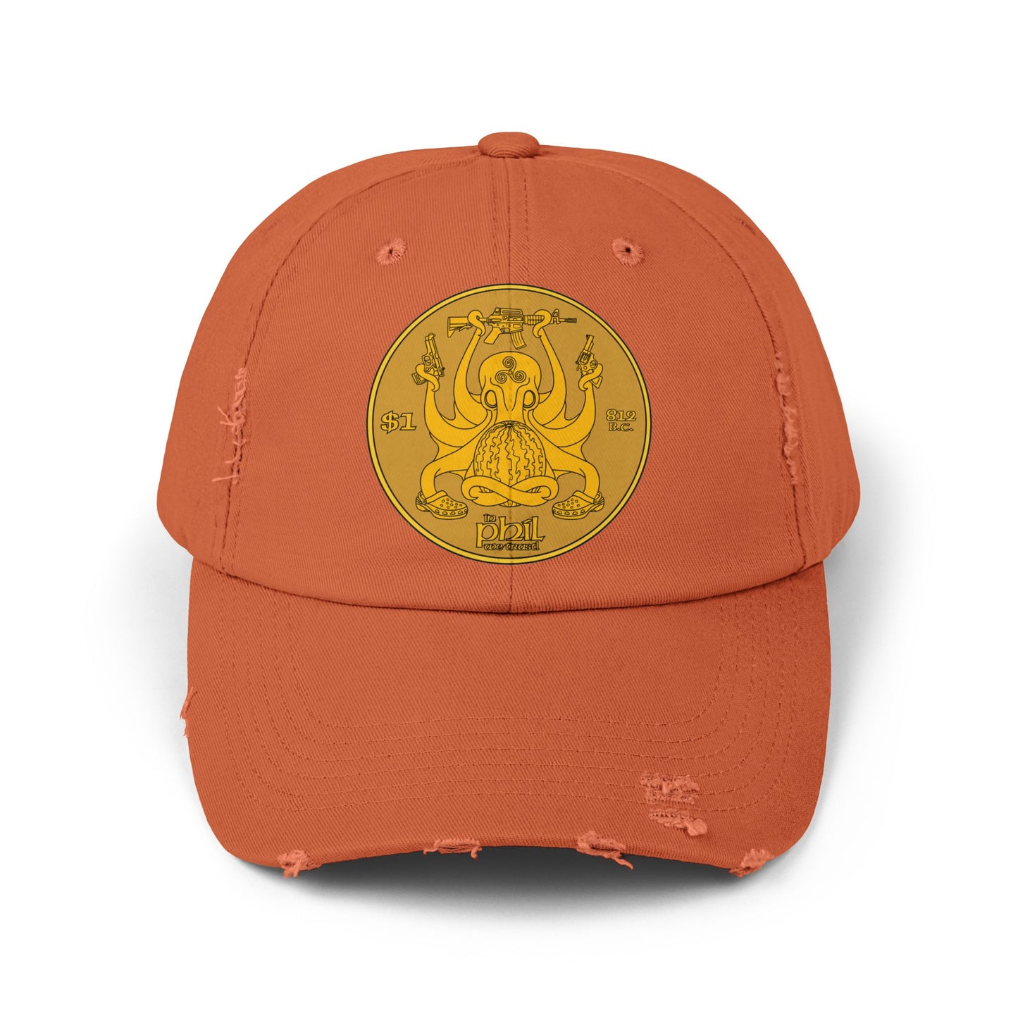 In Phil We Trust! Unisex Distressed Cap