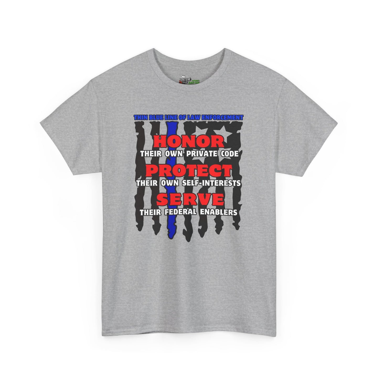 True Thin Blue Line! Unisex Heavy Cotton Tee