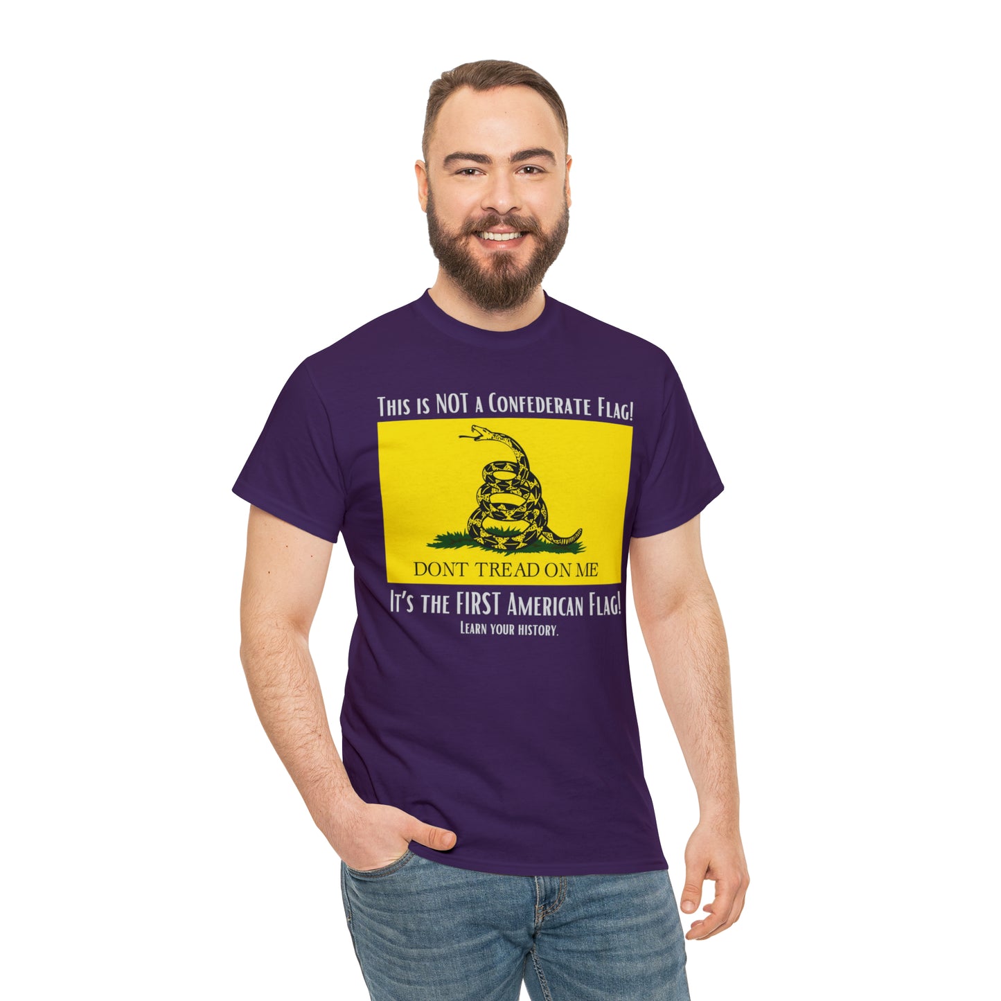 1st American Flag Unisex Heavy Cotton Tee