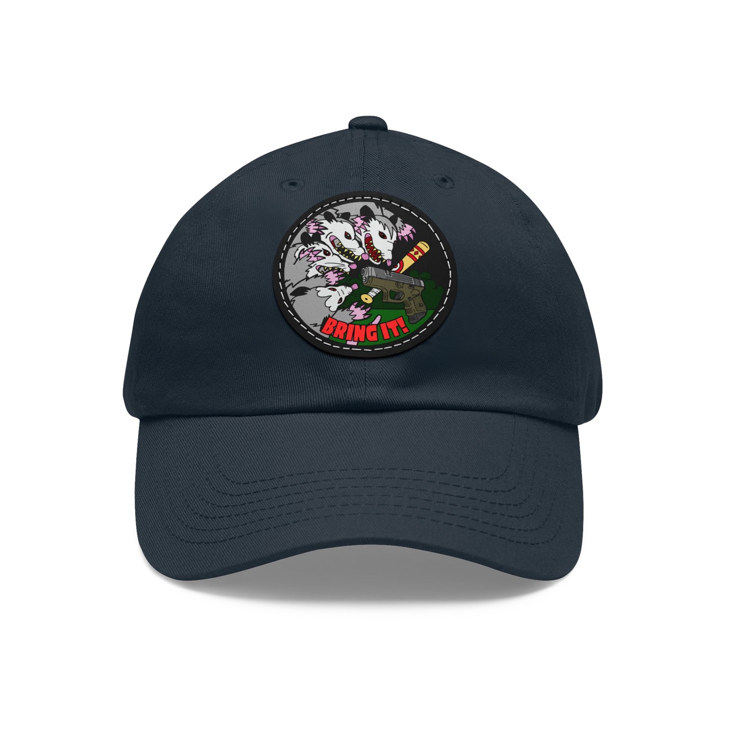 Gary's Last Stand! Dad Hat with Leather Patch (Round)