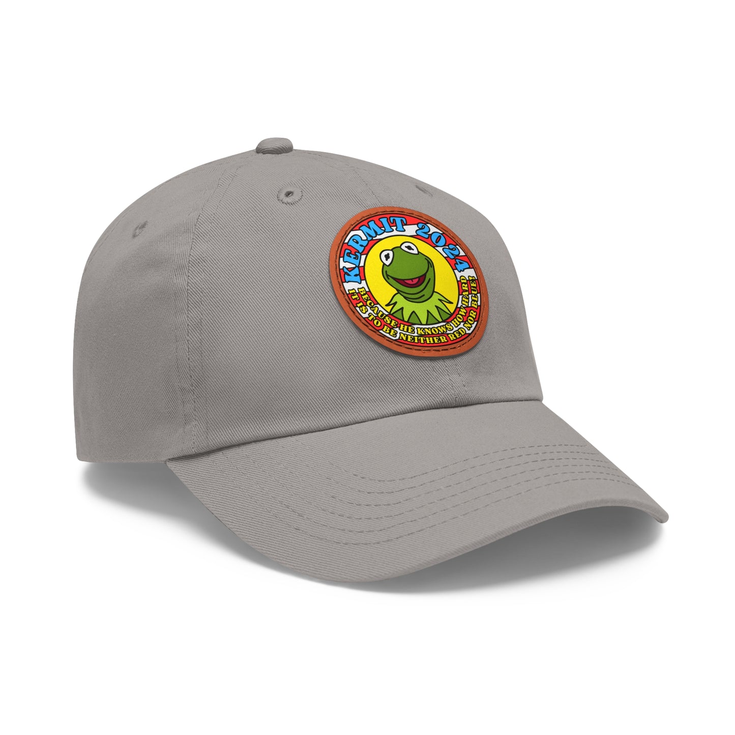 KERMIT 2024! Dad Hat with Leather Patch (Round)