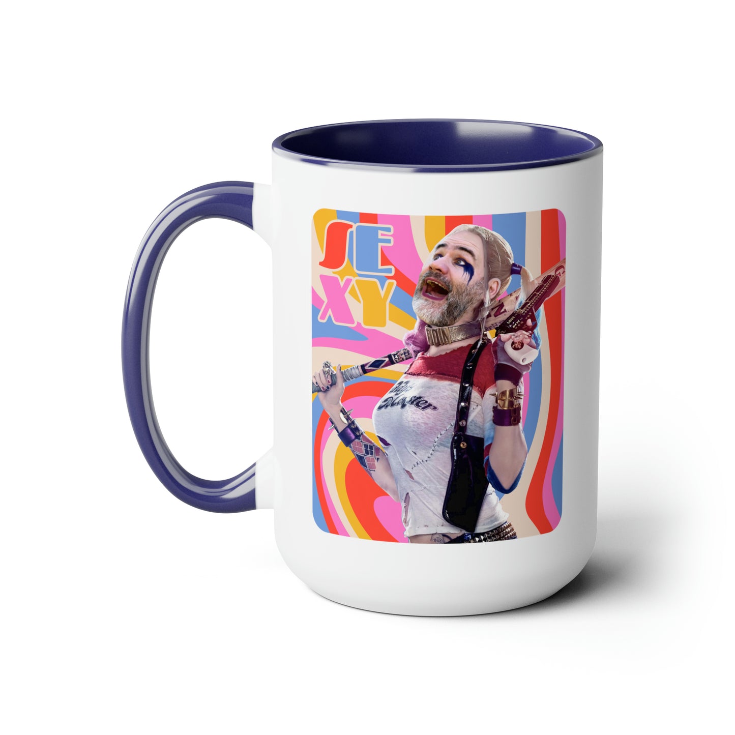 SEXY & Packin' Two-Tone Coffee Mugs, 15oz